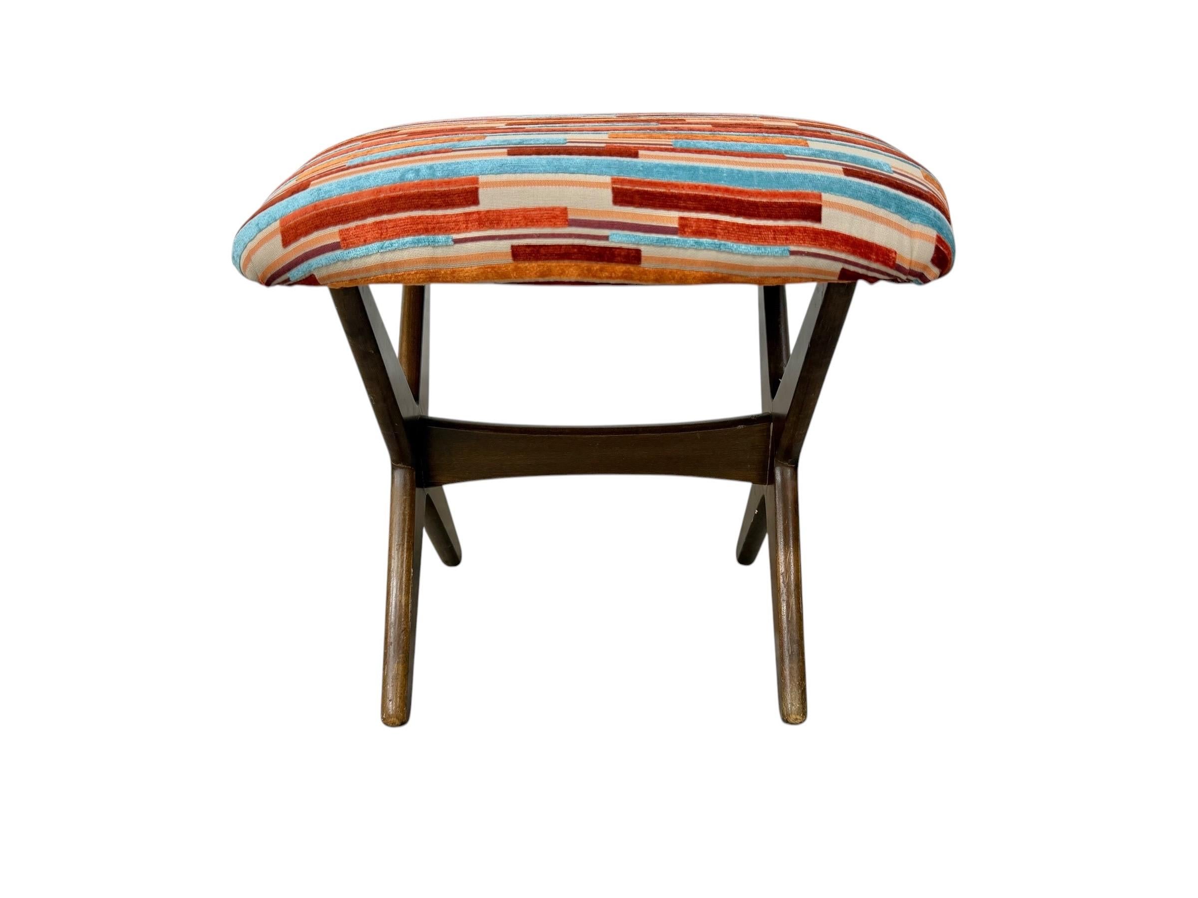 Mid-Century Danish Modern DUX Ottoman - Restored! - Image 4