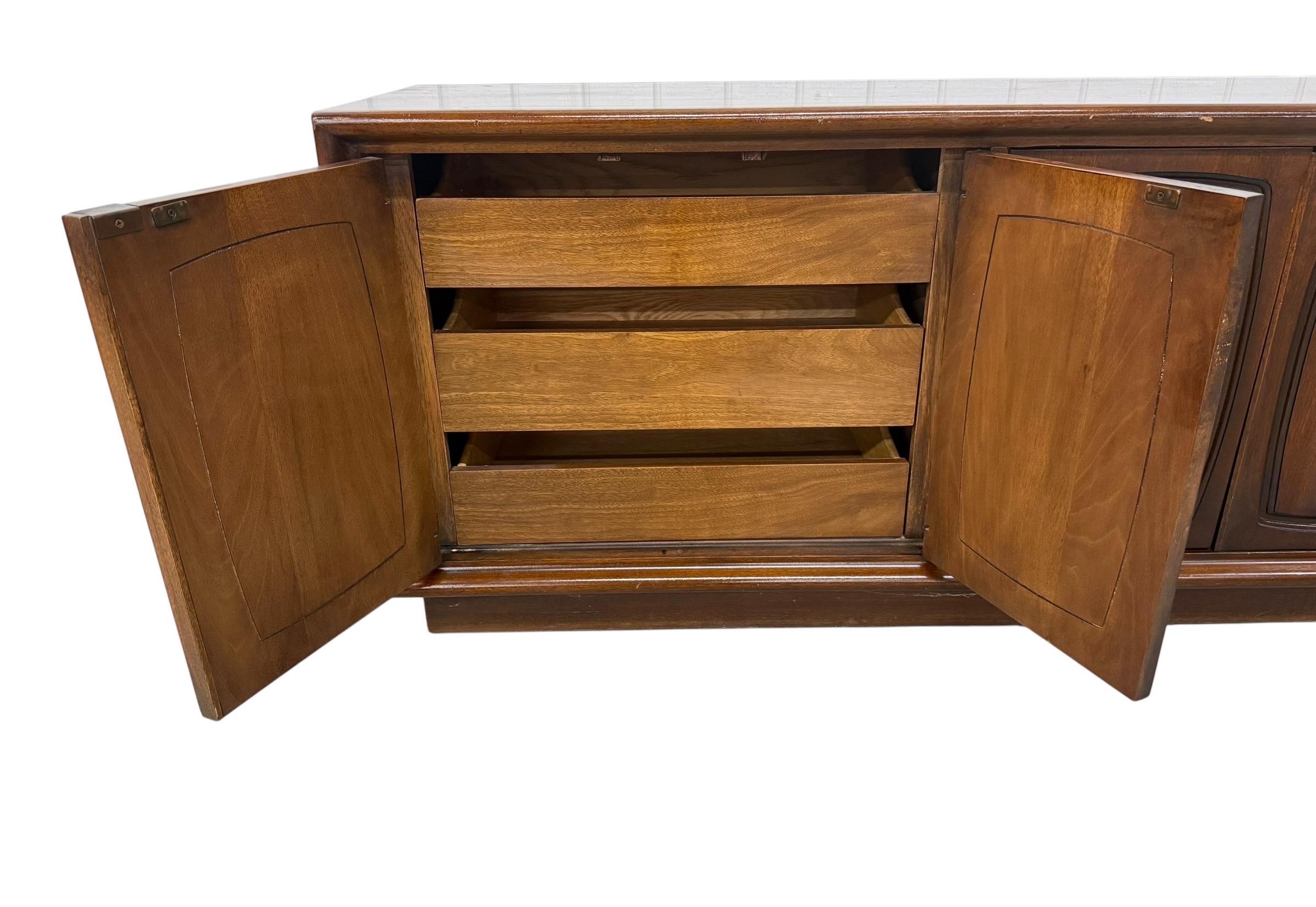 Mid-Century Modern Broyhill Emphasis Walnut Storage Cabinet - Image 6