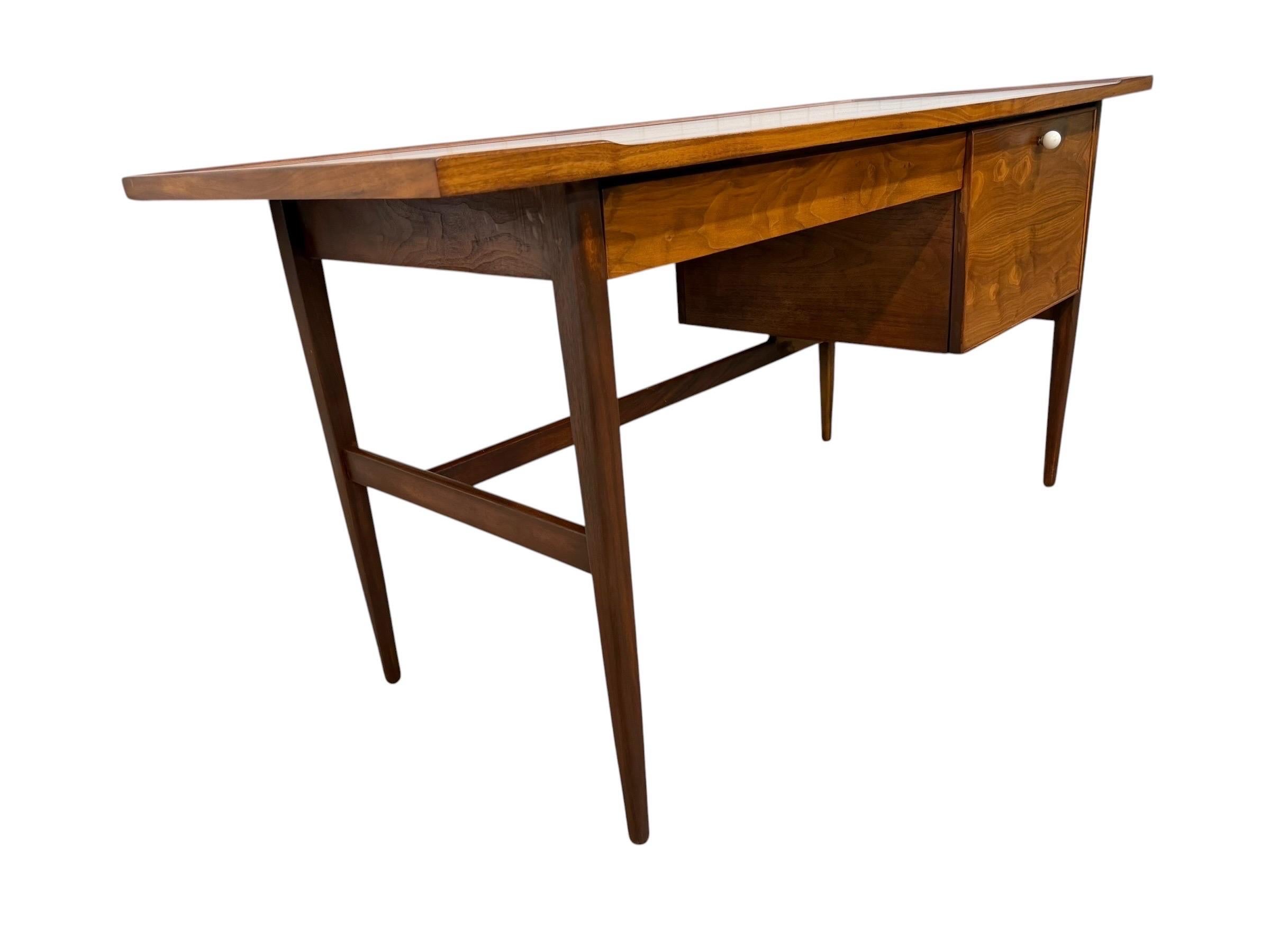 Mid-Century Modern Drexel Declaration Walnut Writing Desk - Refinished! - Image 2