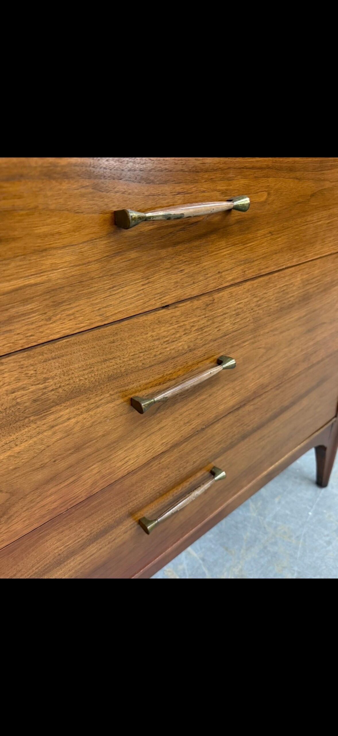 Mid-Century Modern Kent Coffey Perspecta Walnut High Chest - Image 9