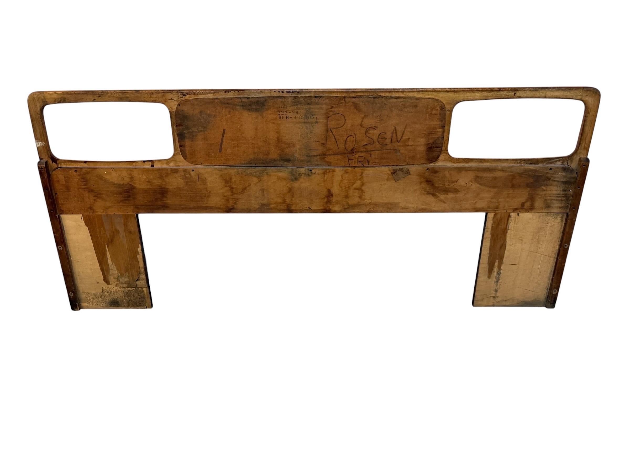 Mid-Century Modern Lane King Size Walnut Headboard - Image 7