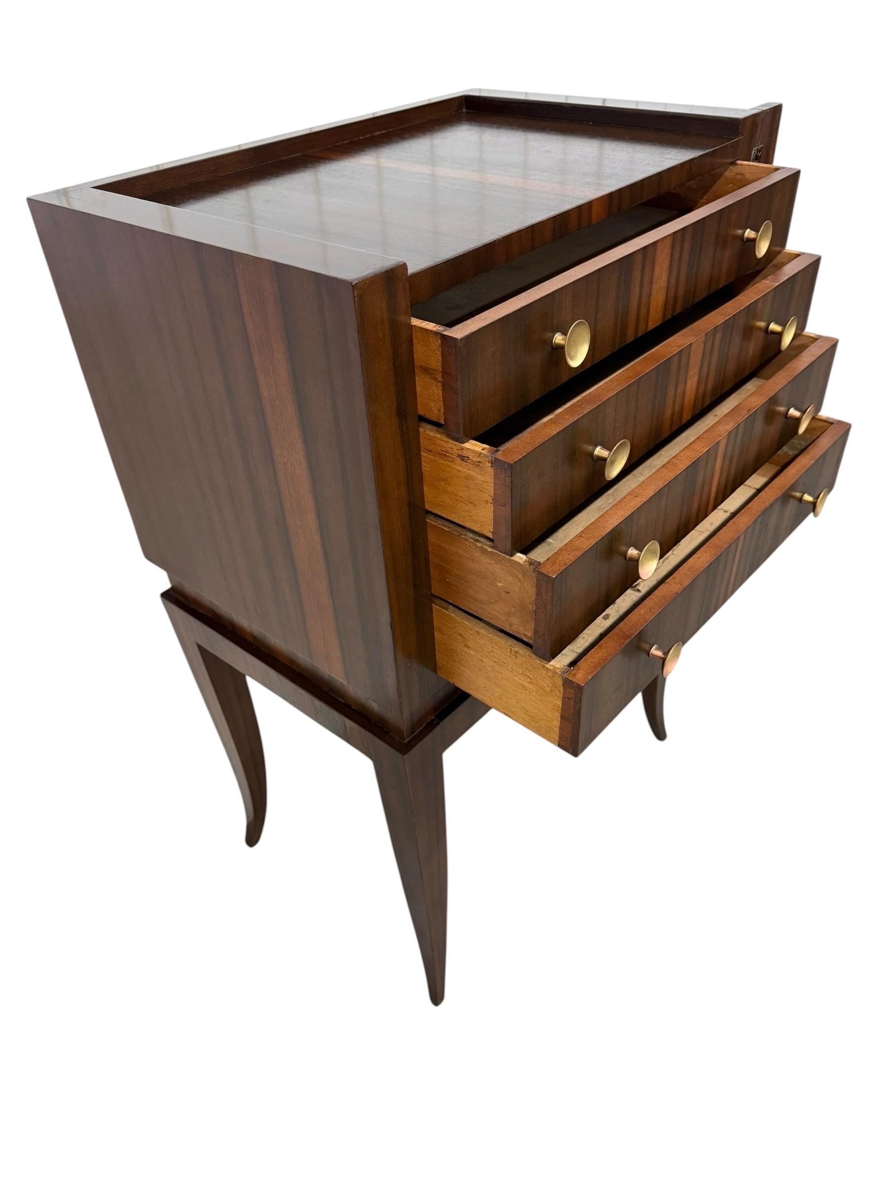 Vintage Italian Art Deco Macassar Ebony Silverware Chest - Image 5