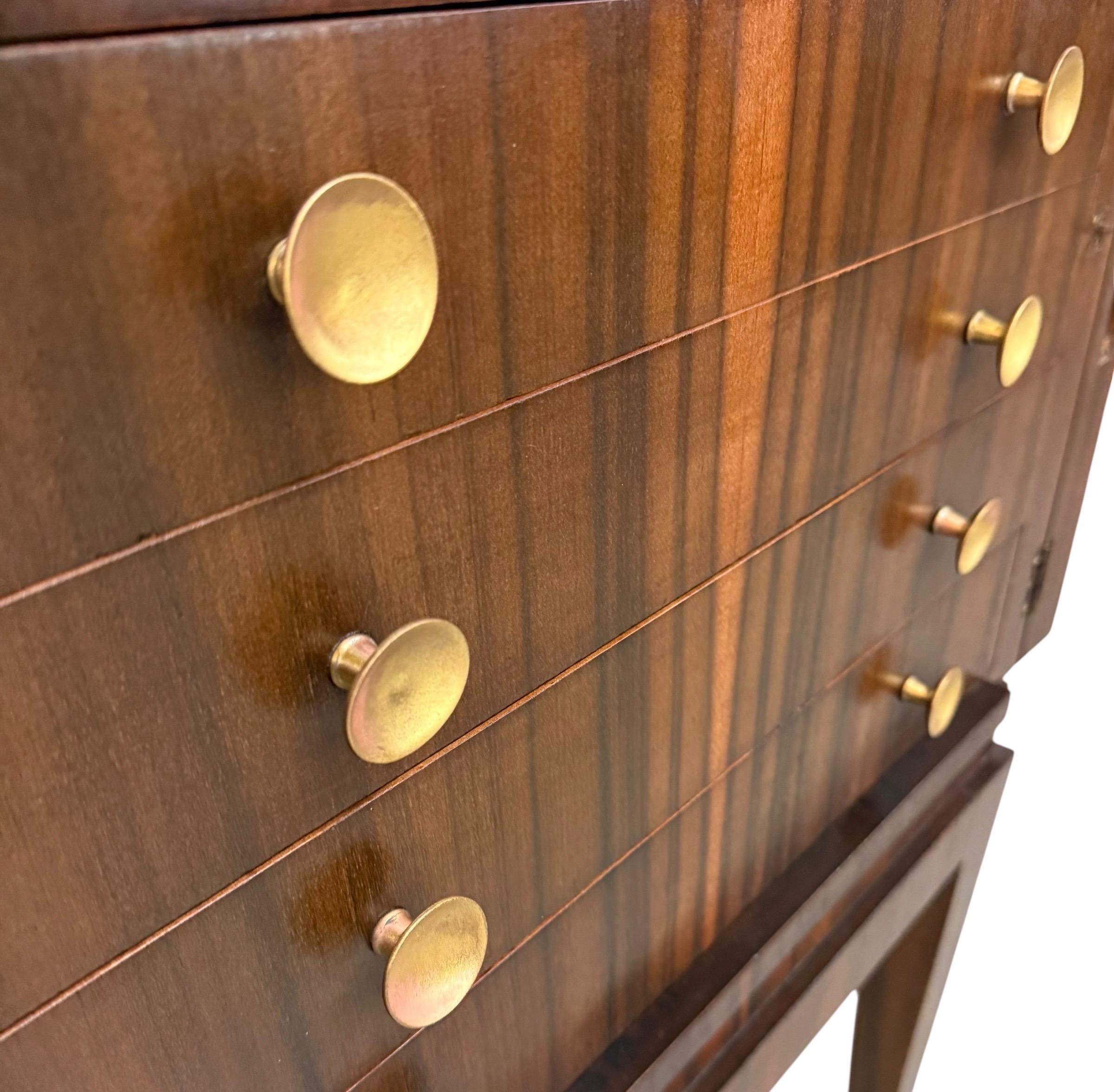 Vintage Italian Art Deco Macassar Ebony Silverware Chest - Image 6