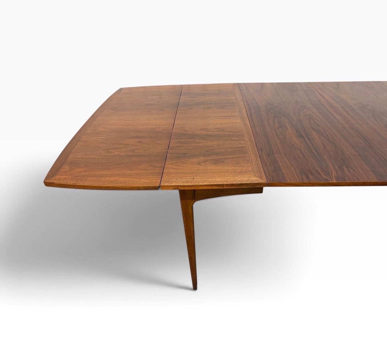 Mid-Century Modern Lane Rhythm Drop-Leaf Walnut Dining Table W/Leaves - Image 12
