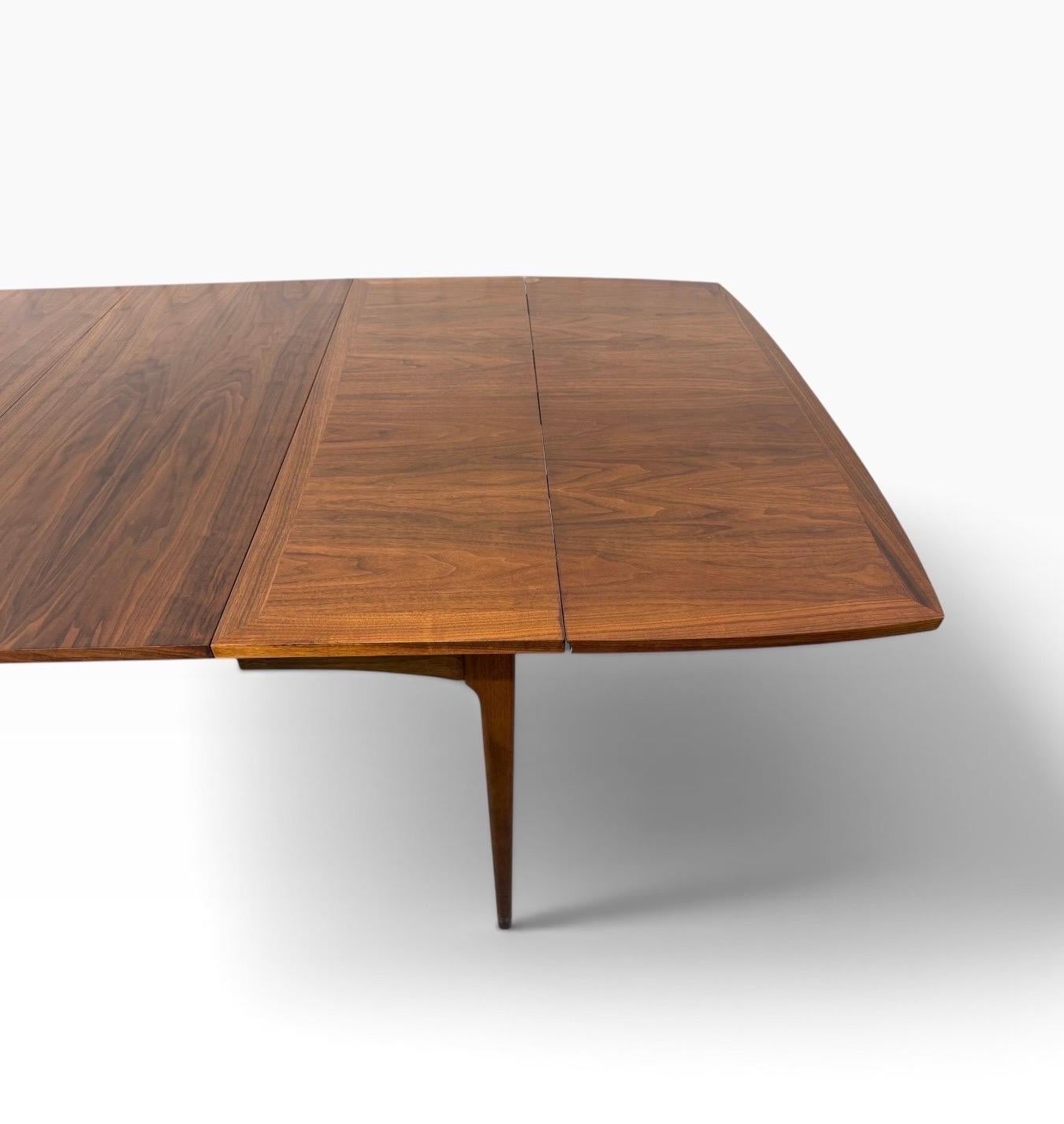 Mid-Century Modern Lane Rhythm Drop-Leaf Walnut Dining Table W/Leaves - Image 14