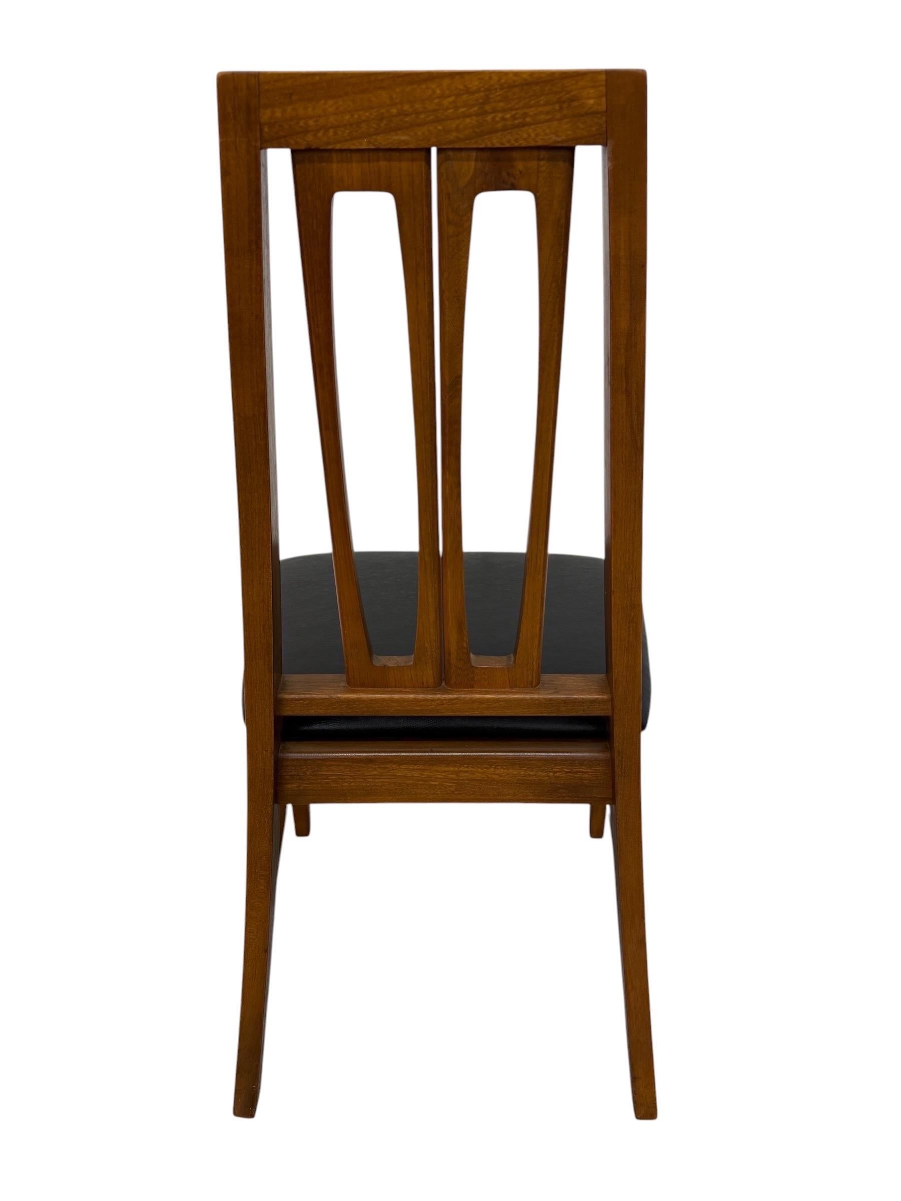 Mid-Century Modern Young MFG CO. Walnut Dining Chairs - Set of 6 - Restored! - Image 10