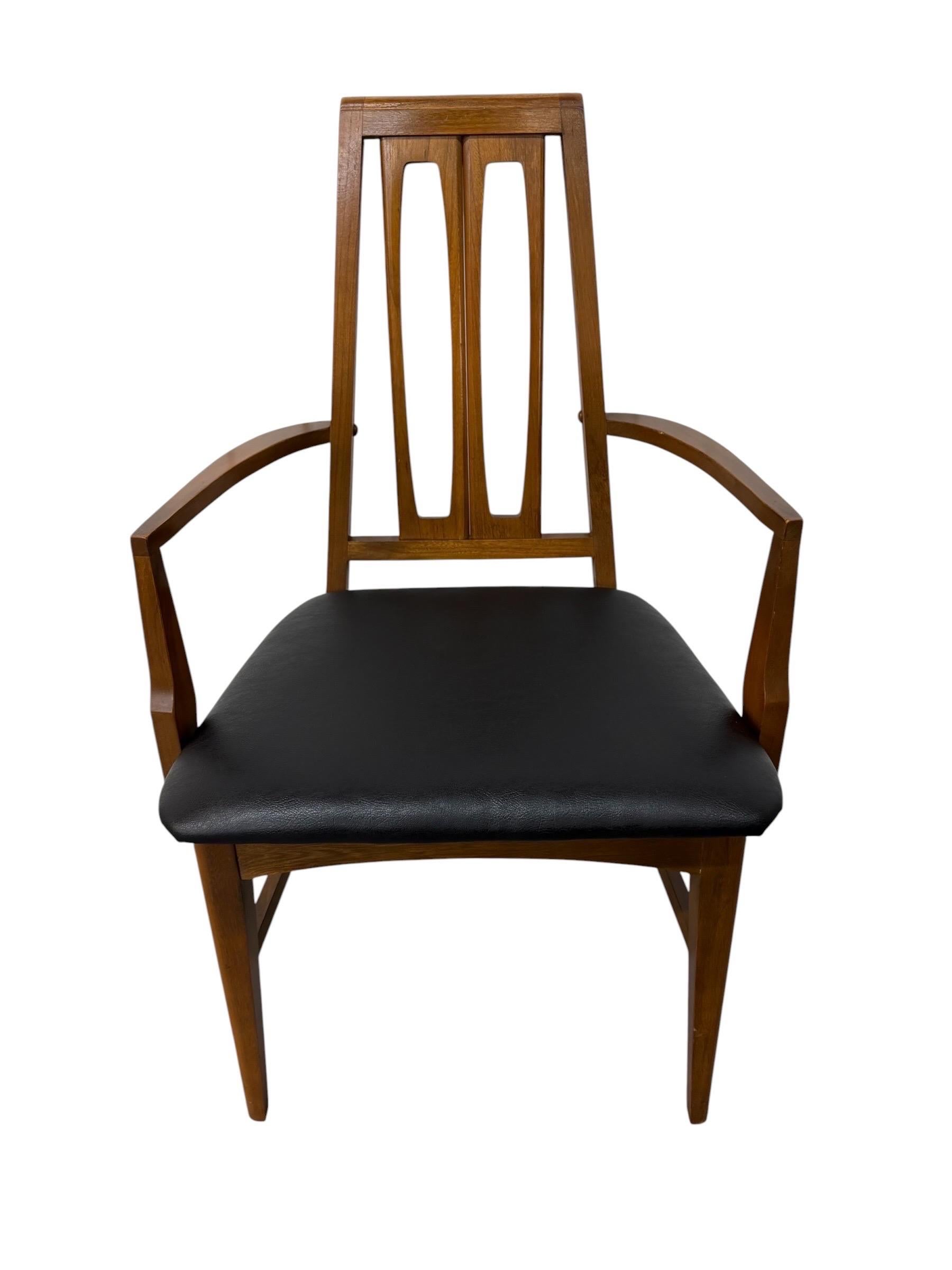 Mid-Century Modern Young MFG CO. Walnut Dining Chairs - Set of 6 - Restored! - Image 5
