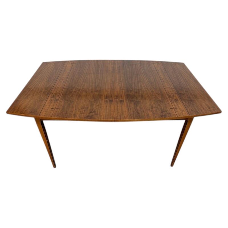 Mid-Century Modern Lane Tuxedo Walnut Dining Table