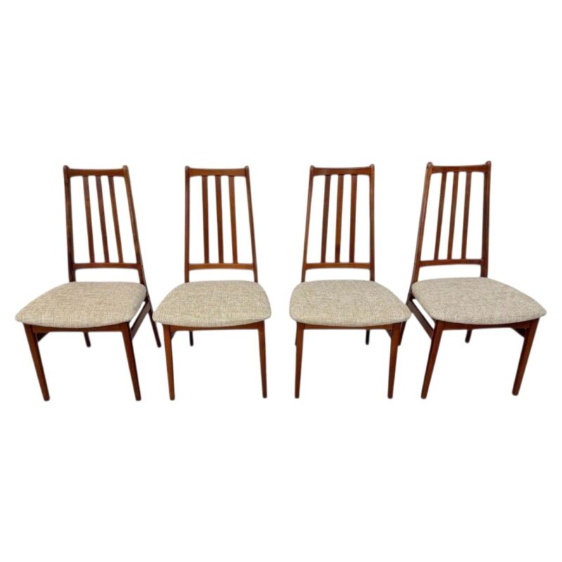 Vintage Danish Modern Teak Dining Chairs – Set of 4