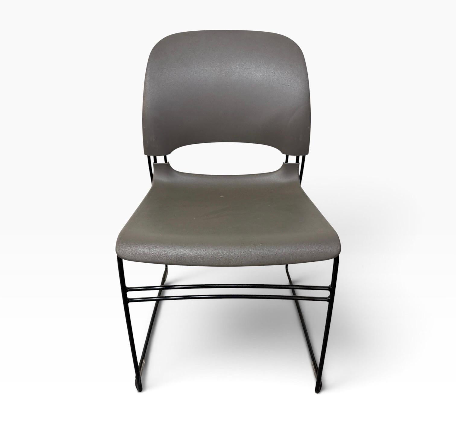 Modern Herman Miller Limerick Stacking Chairs - Set of 4 - Image 4