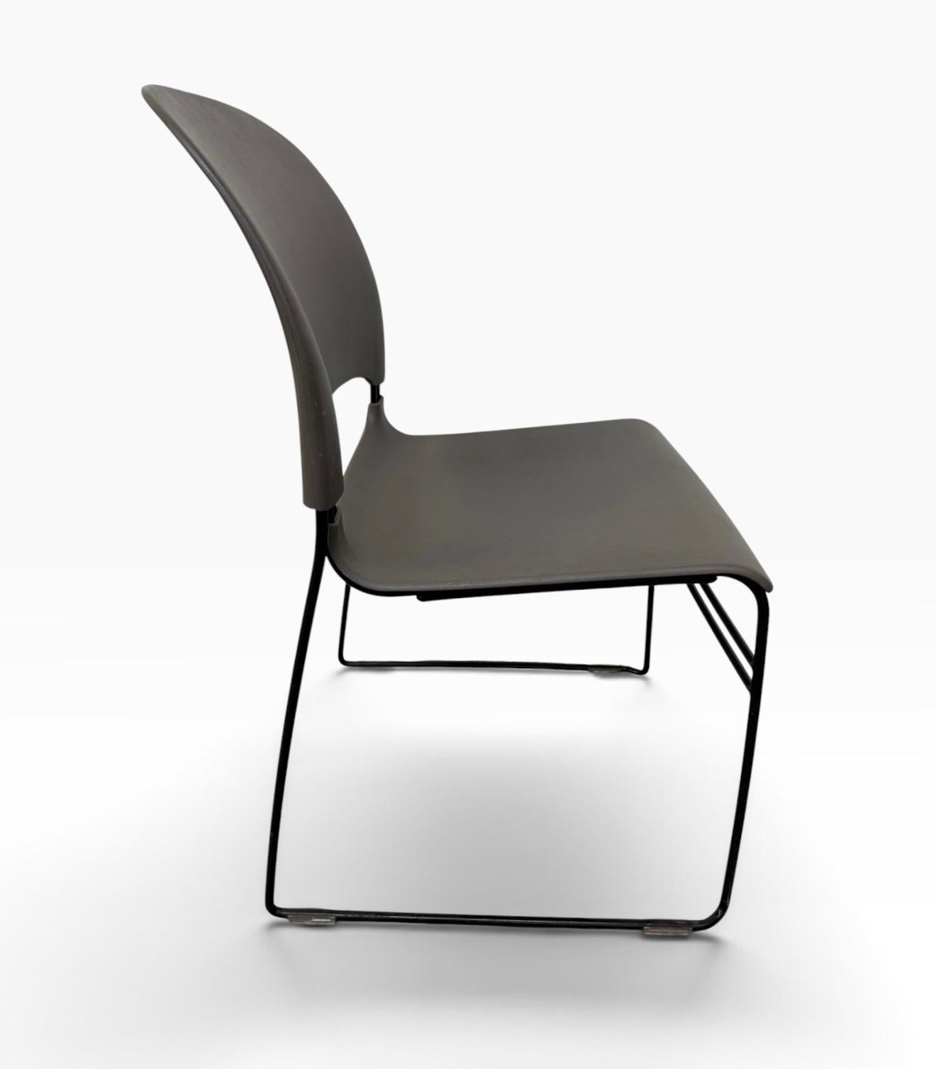 Modern Herman Miller Limerick Stacking Chairs - Set of 4 - Image 5