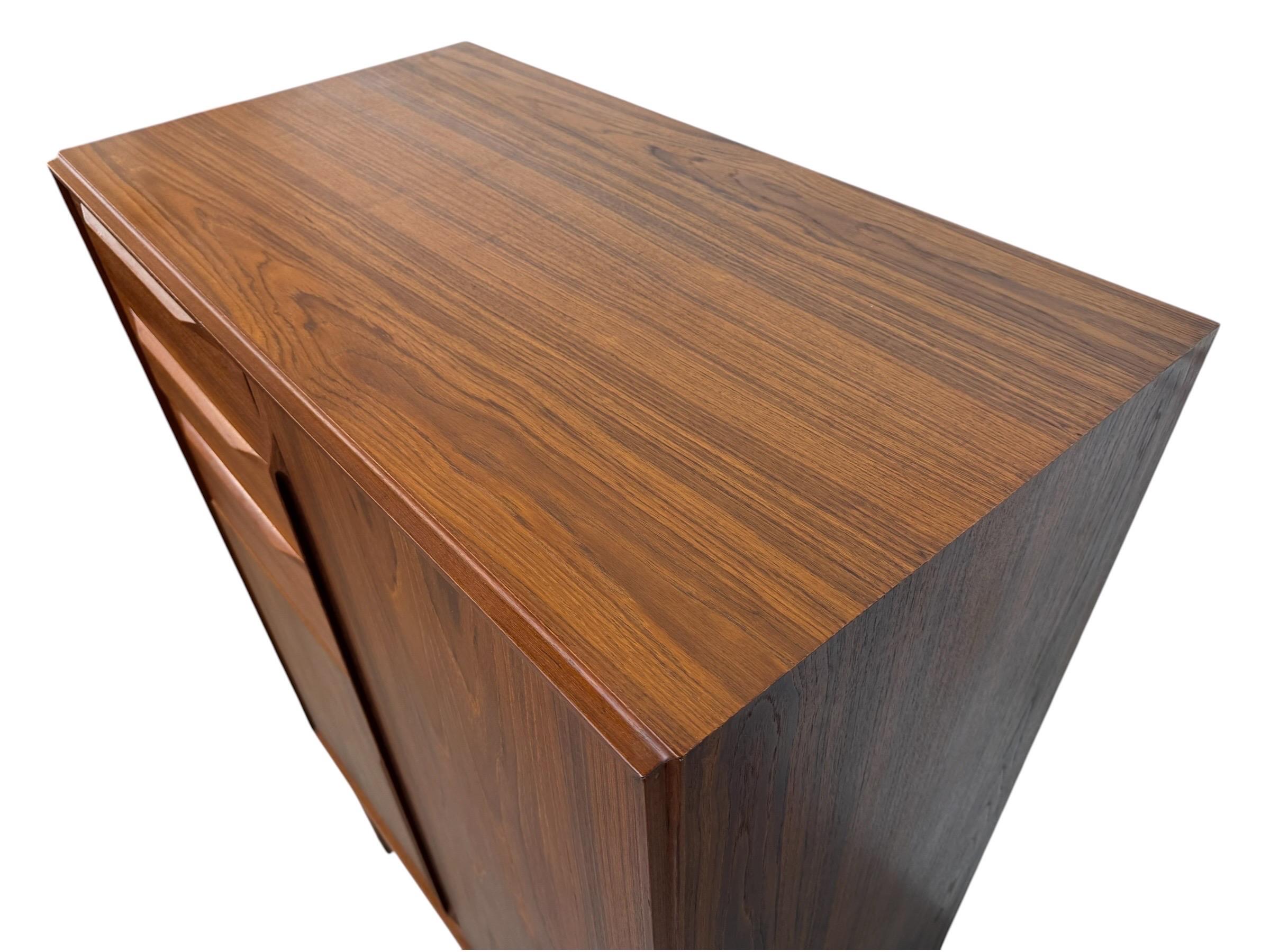 Mid-Century Danish Modern Fredericia Teak Gentleman's Wardrobe High Chest - Image 5