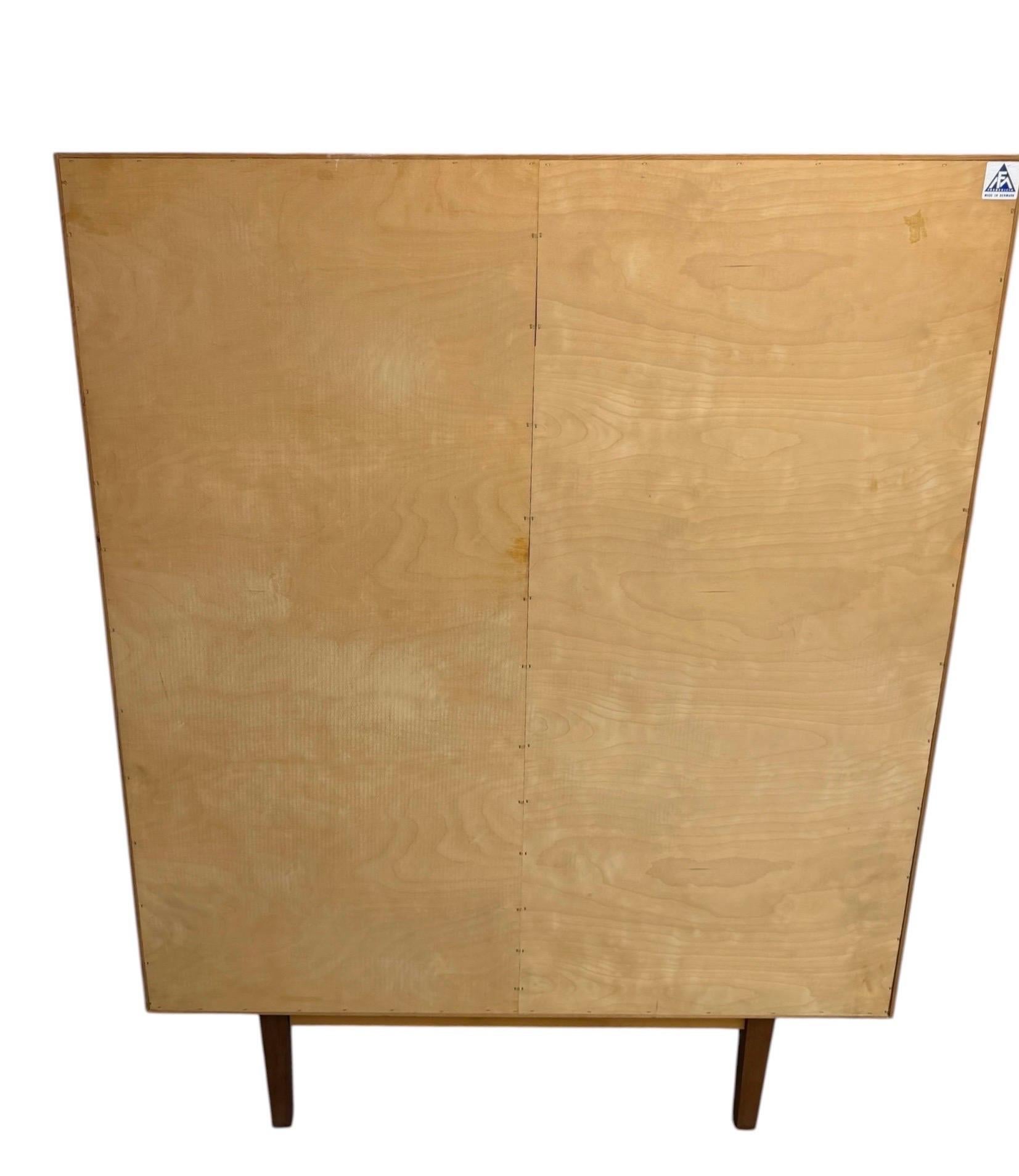Mid-Century Danish Modern Fredericia Teak Gentleman's Wardrobe High Chest - Image 12