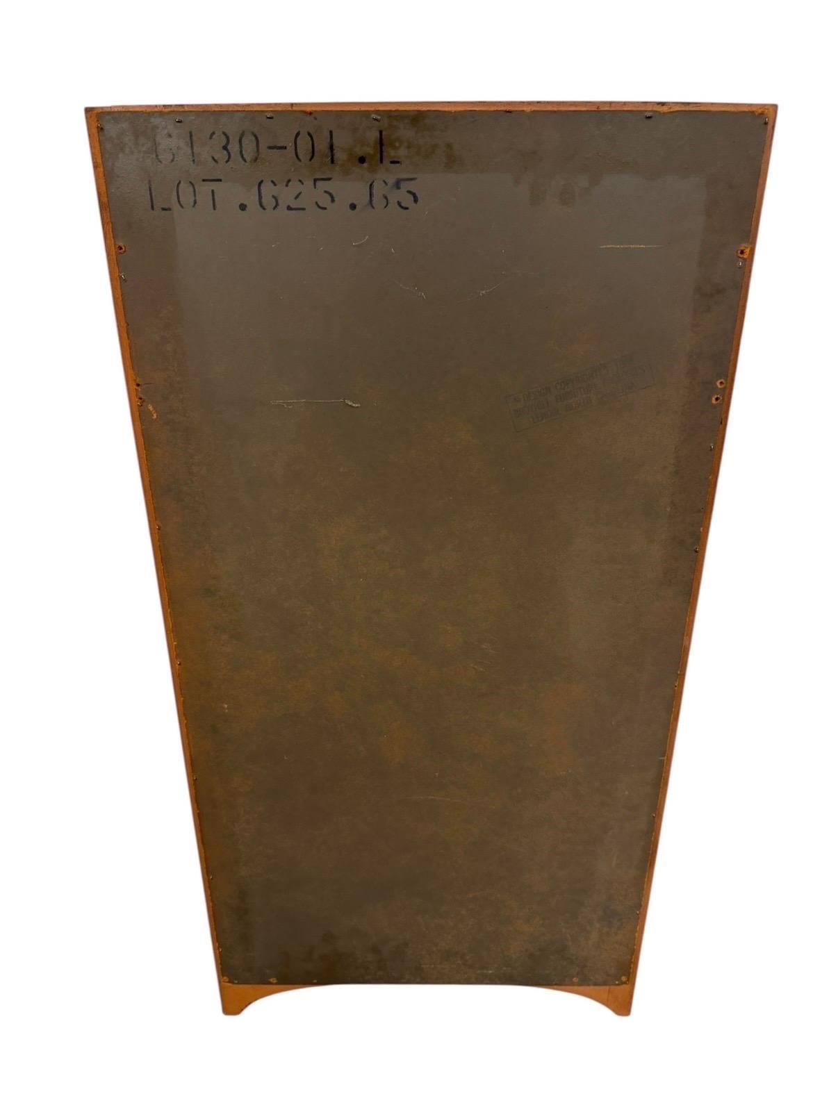 Mid-Century Modern Broyhill Brasilia Sculpted Walnut Mirror - Image 4