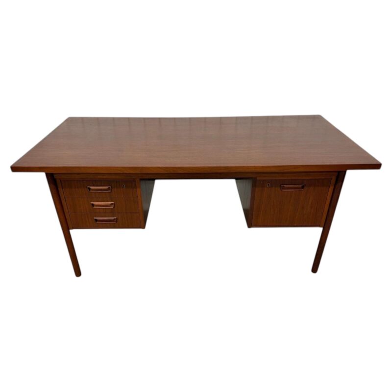 Mid-Century Danish Modern Teak Executive’s Desk – Refinished!