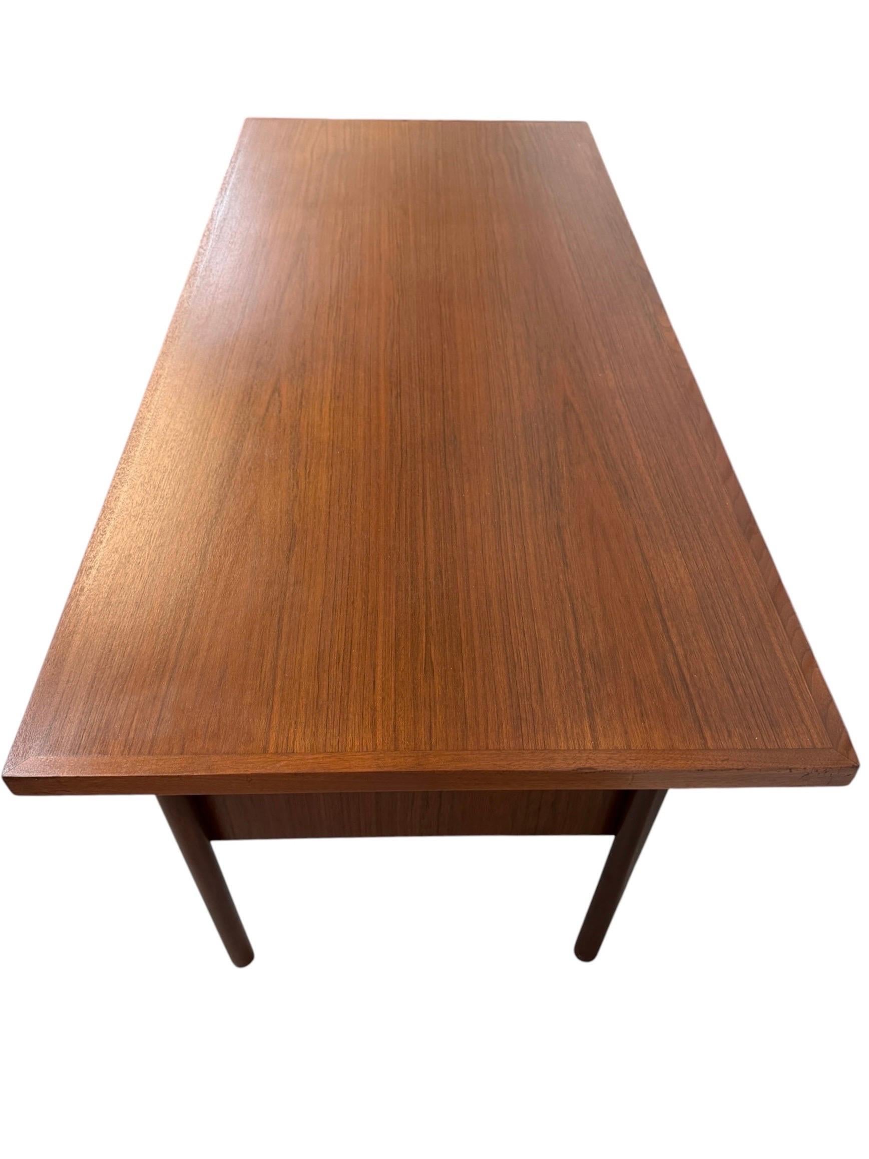Mid-Century Danish Modern Teak Executive's Desk - Refinished! - Image 10