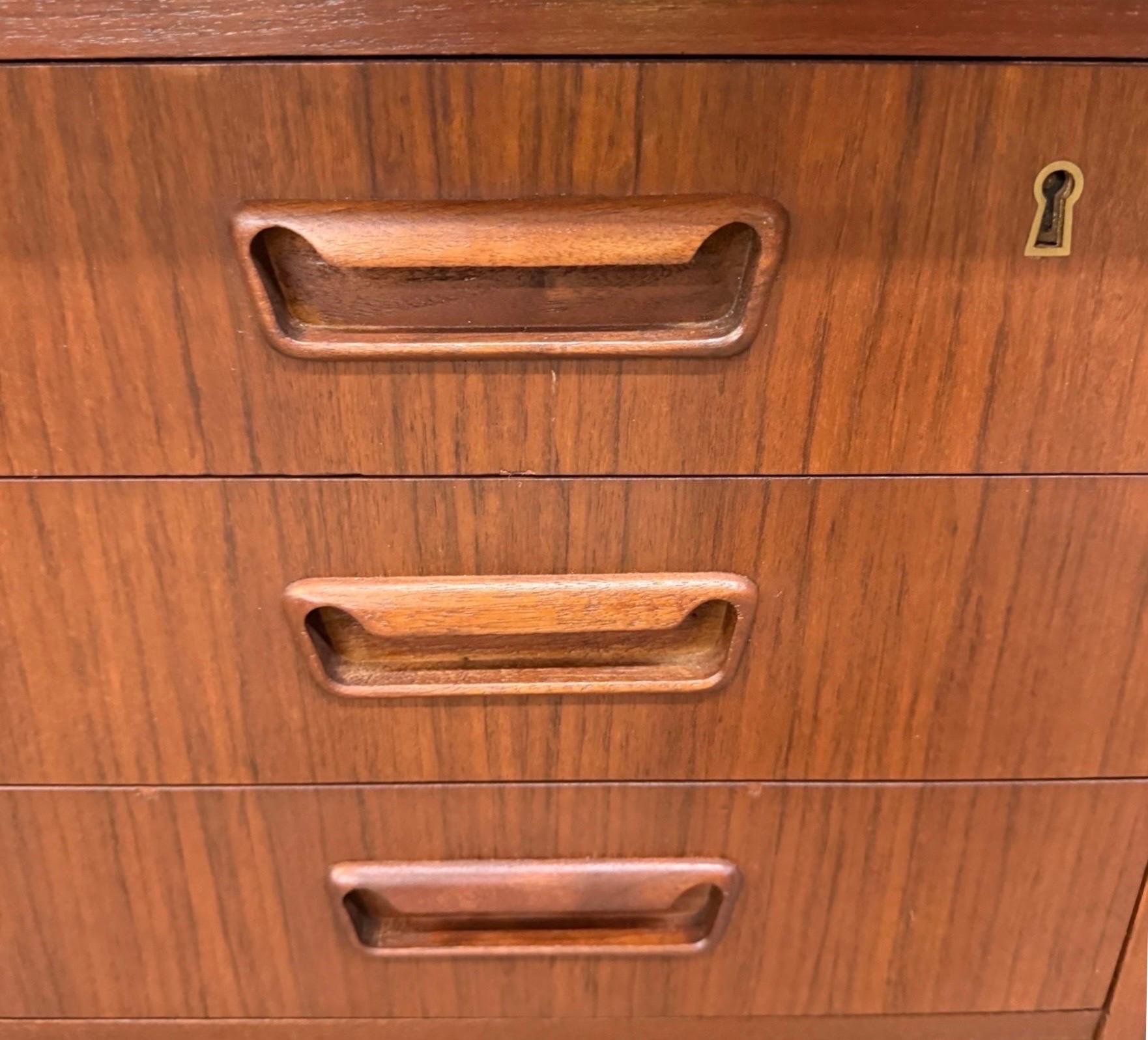 Mid-Century Danish Modern Teak Executive's Desk - Refinished! - Image 11