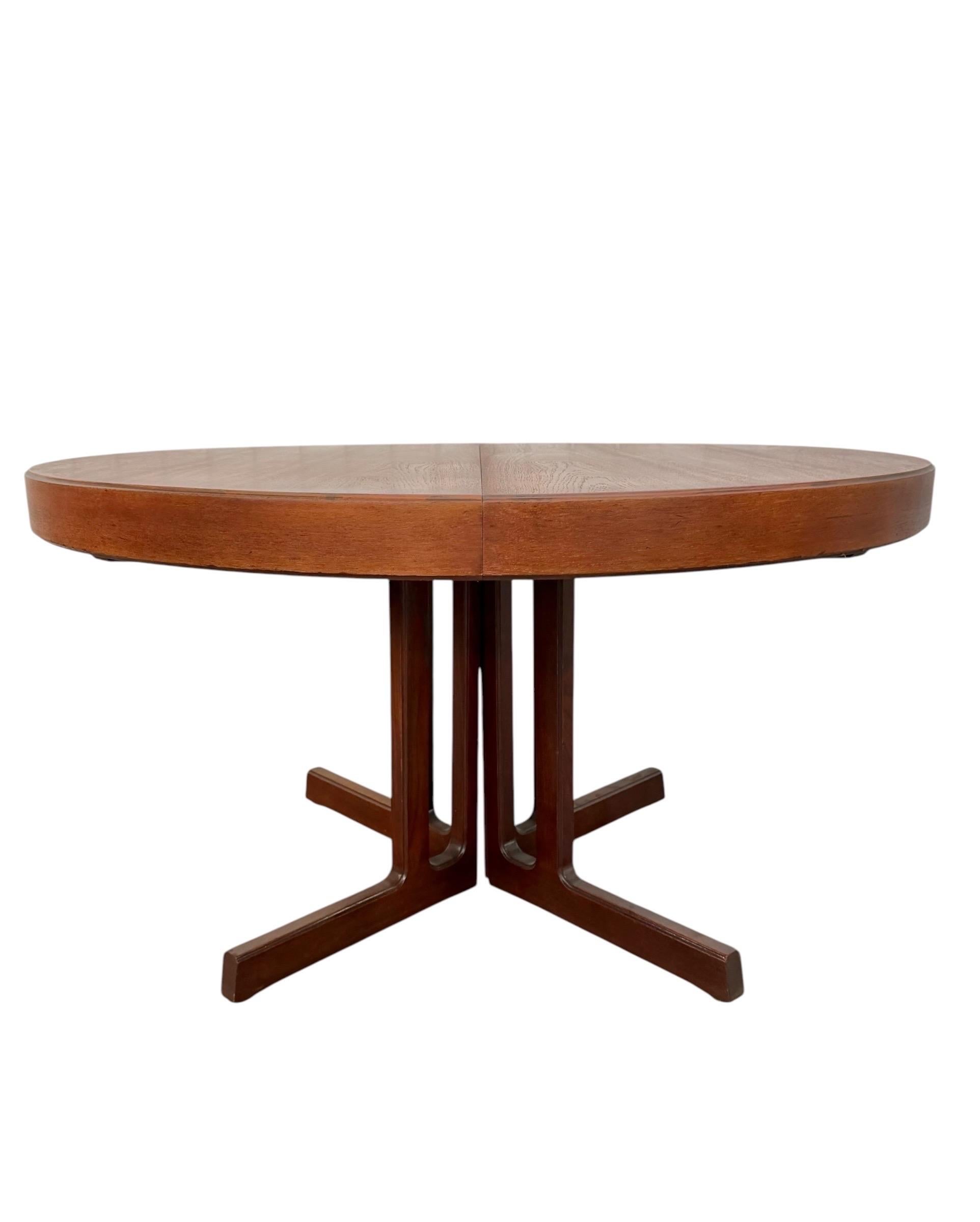 Mid-Century Danish Modern Round / Oval Teak Dining Table - Image 2