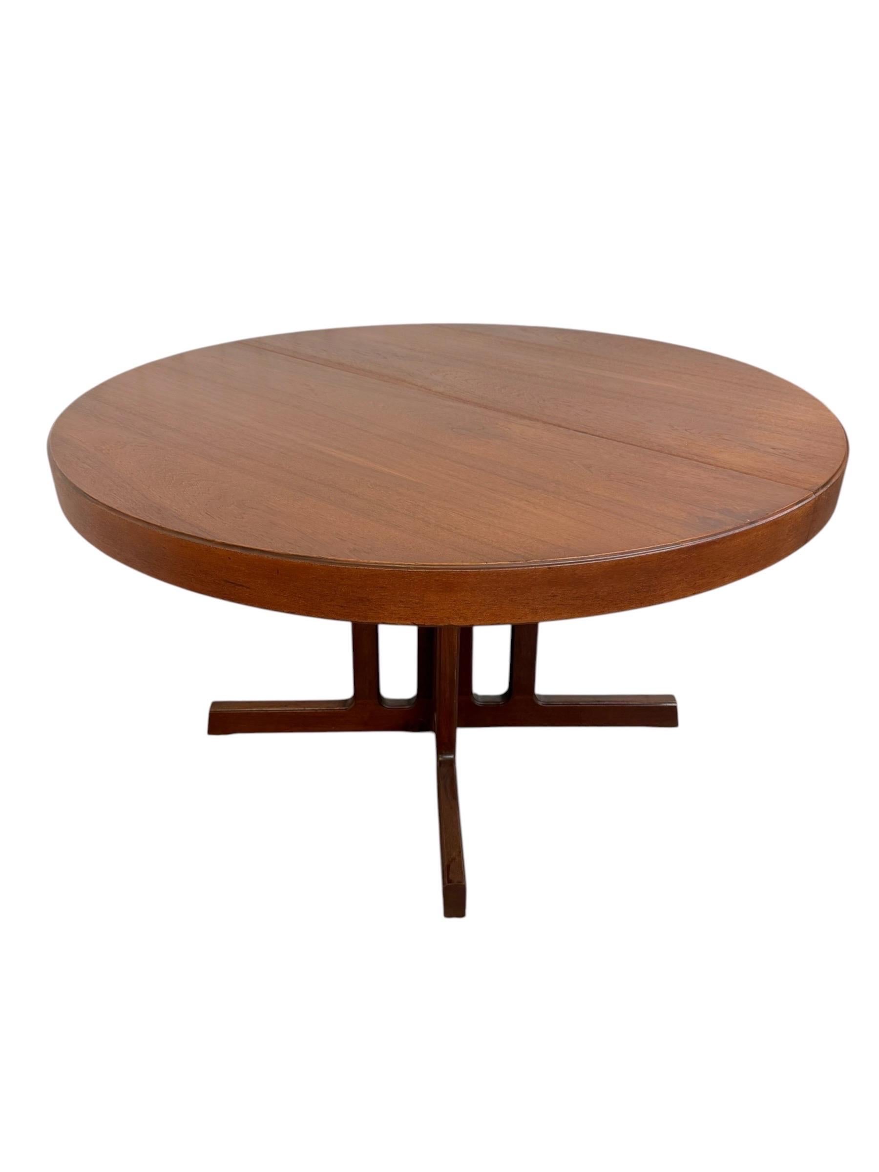 Mid-Century Danish Modern Round / Oval Teak Dining Table - Image 3