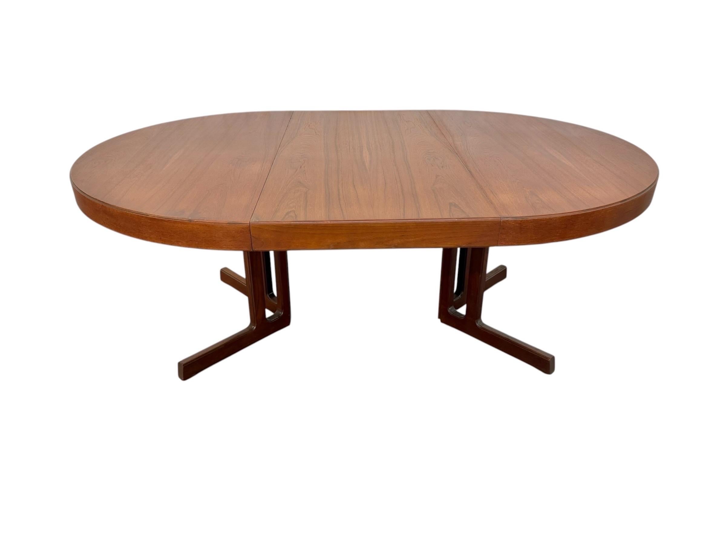 Mid-Century Danish Modern Round / Oval Teak Dining Table - Image 7