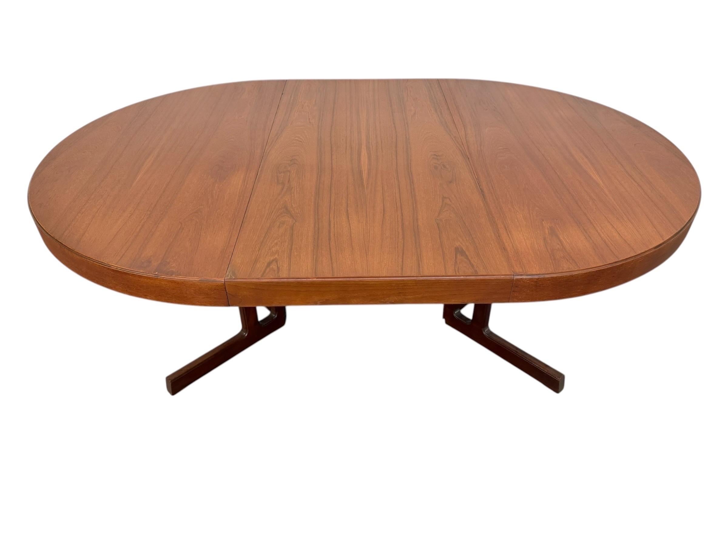 Mid-Century Danish Modern Round / Oval Teak Dining Table - Image 8