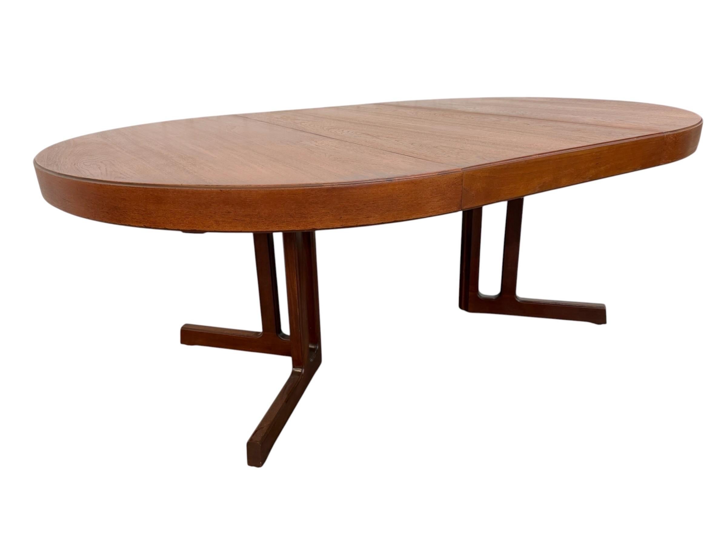 Mid-Century Danish Modern Round / Oval Teak Dining Table - Image 9