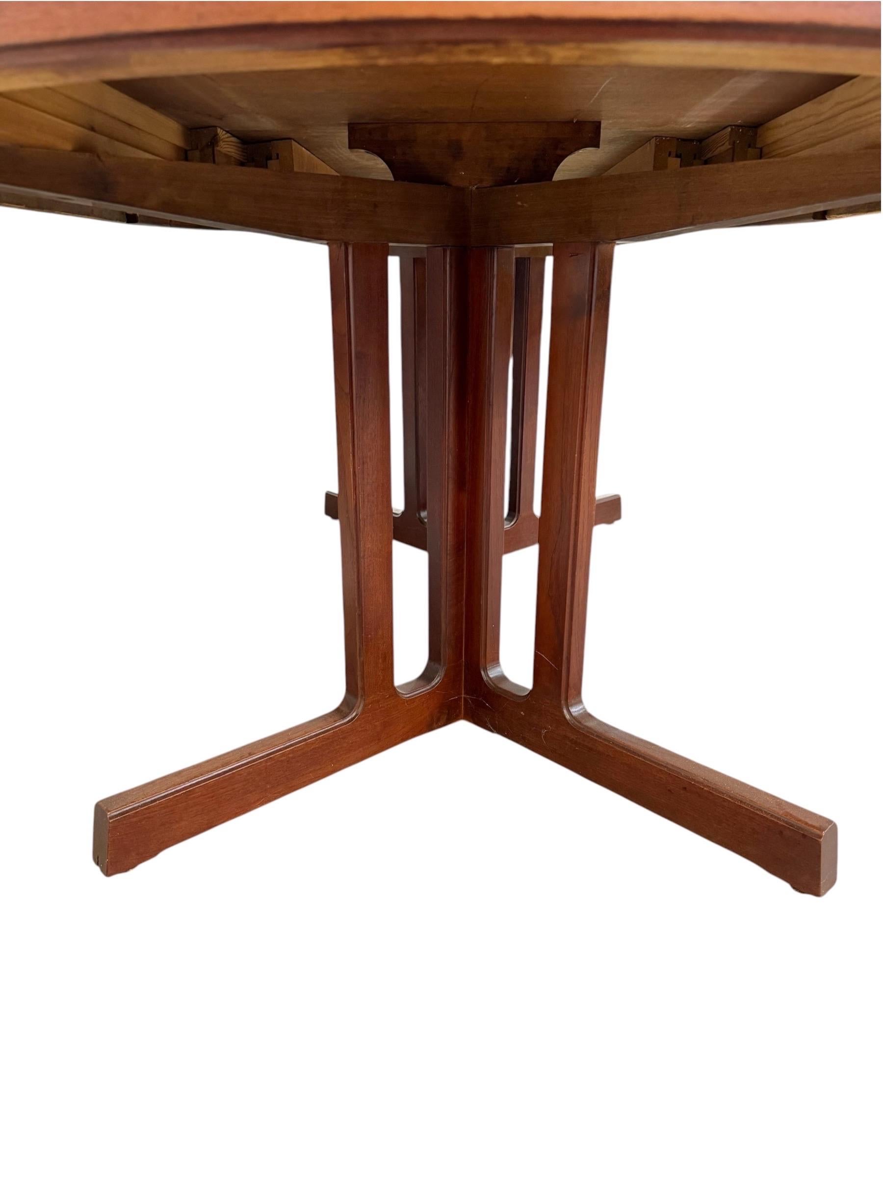 Mid-Century Danish Modern Round / Oval Teak Dining Table - Image 12