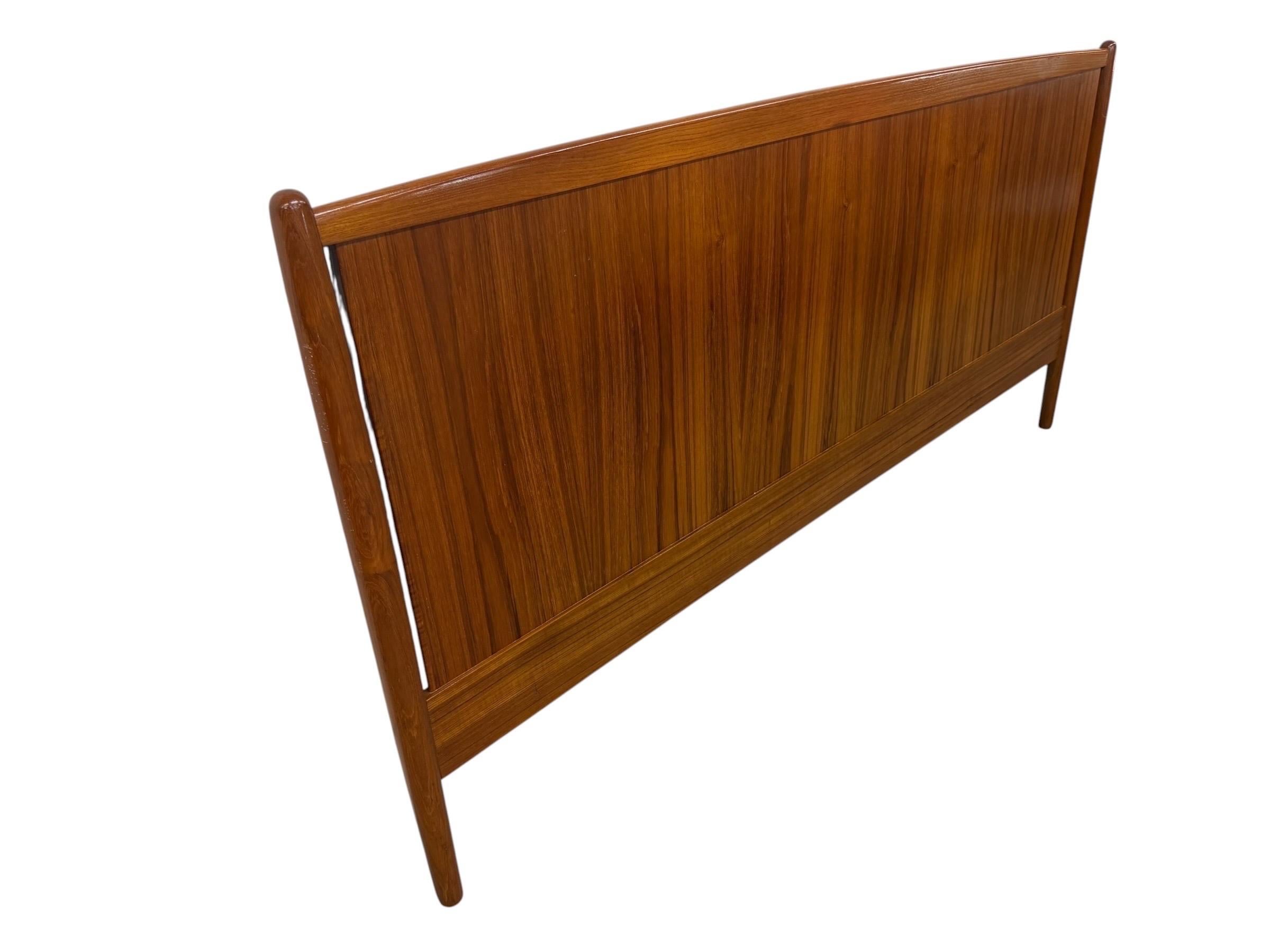 Mid-Century Danish Modern King Size Teak Headboard - Image 2