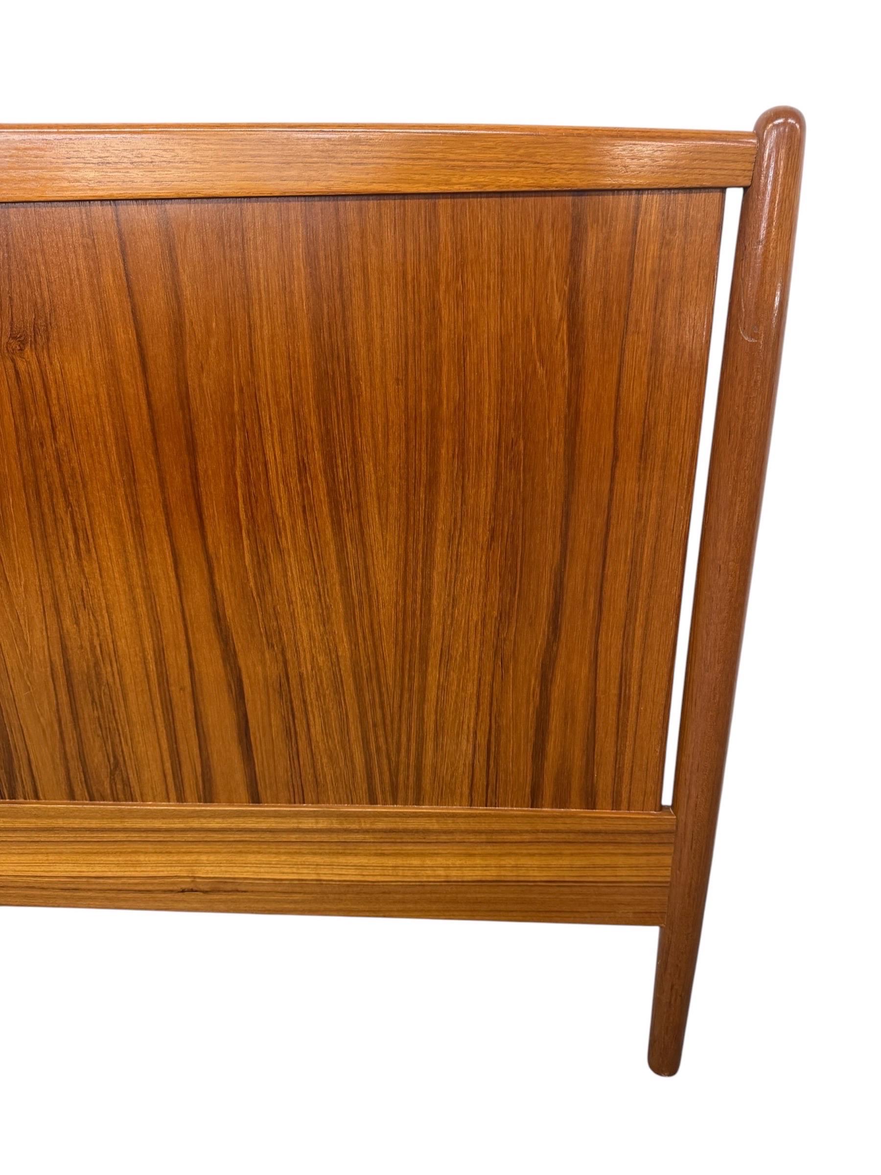 Mid-Century Danish Modern King Size Teak Headboard - Image 5
