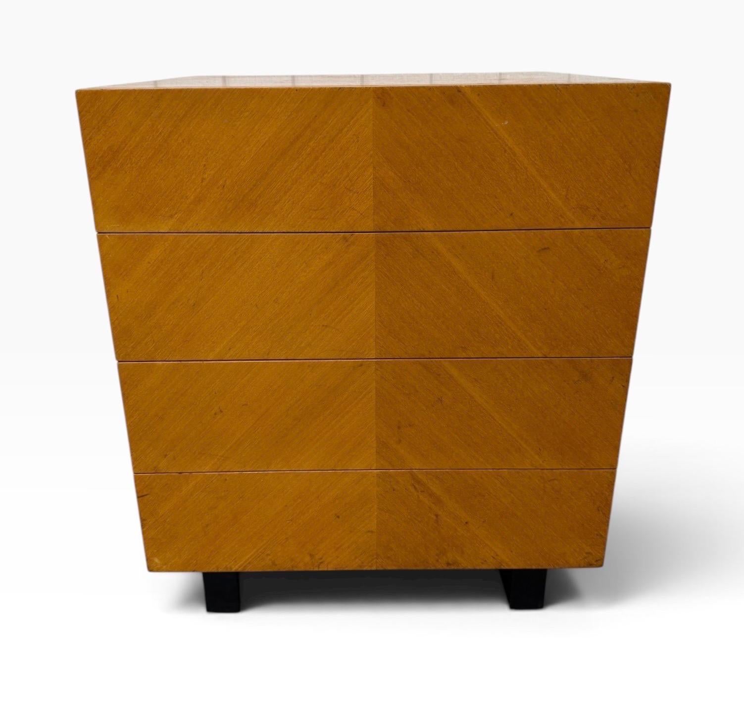 Mid-Century Modern Art Deco Style 4-Drawer Nightstands - Set of 2 - Image 7