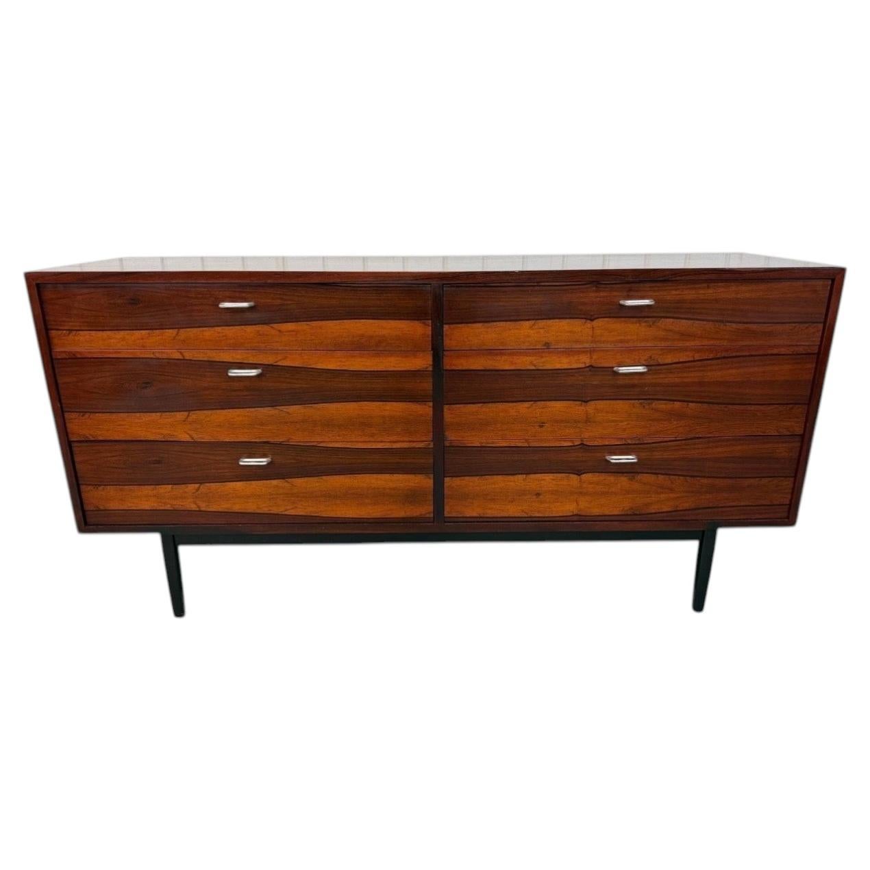 Mid-Century Danish Modern Rosewood Dresser - Refinished!