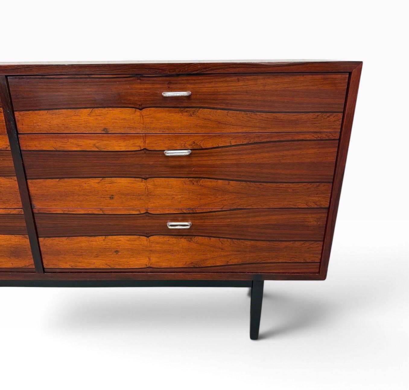 Mid-Century Danish Modern Rosewood Dresser - Refinished! - Image 7