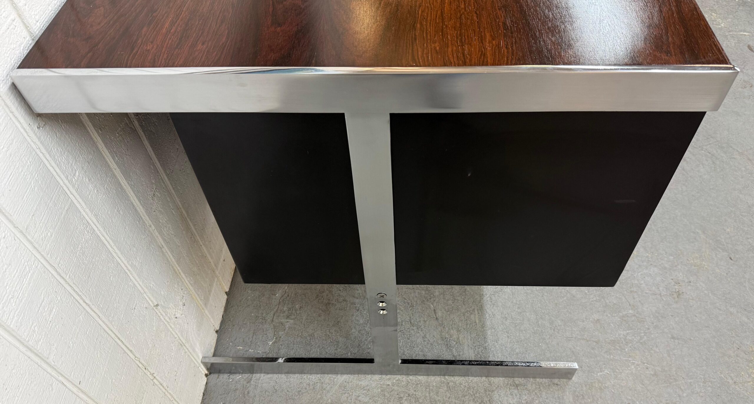 Mid-Century Modern Hugh Acton Style Rosewood Executive Desk - Image 9