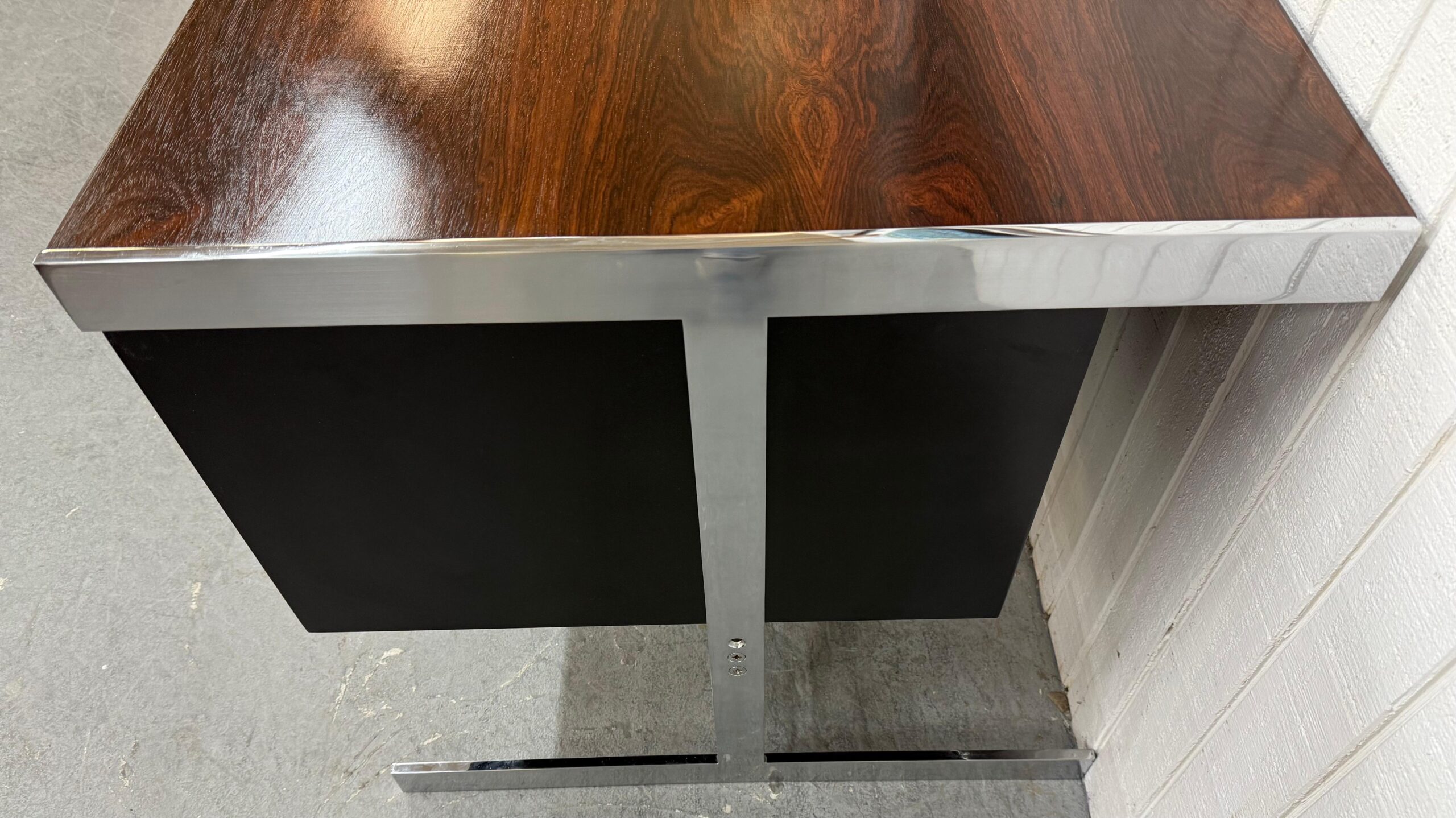 Mid-Century Modern Hugh Acton Style Rosewood Executive Desk - Image 10