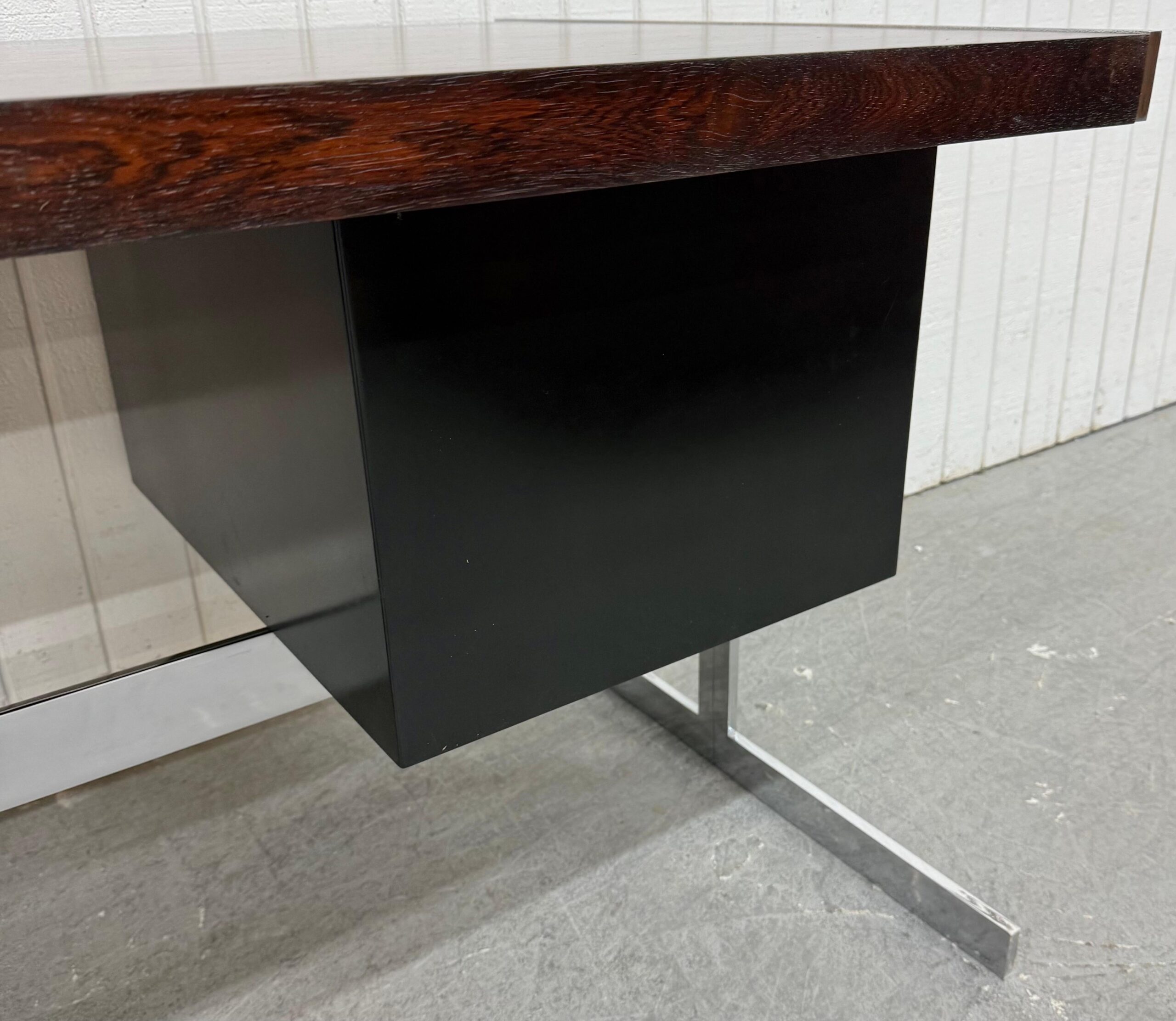 Mid-Century Modern Hugh Acton Style Rosewood Executive Desk - Image 13
