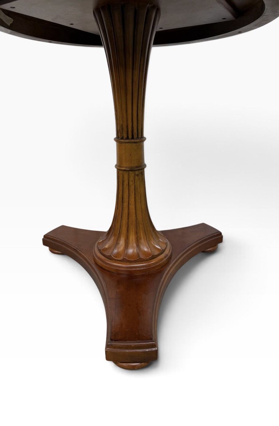 Vintage Ethan Allen Townhouse Carved Pedestal Side Table - Image 6