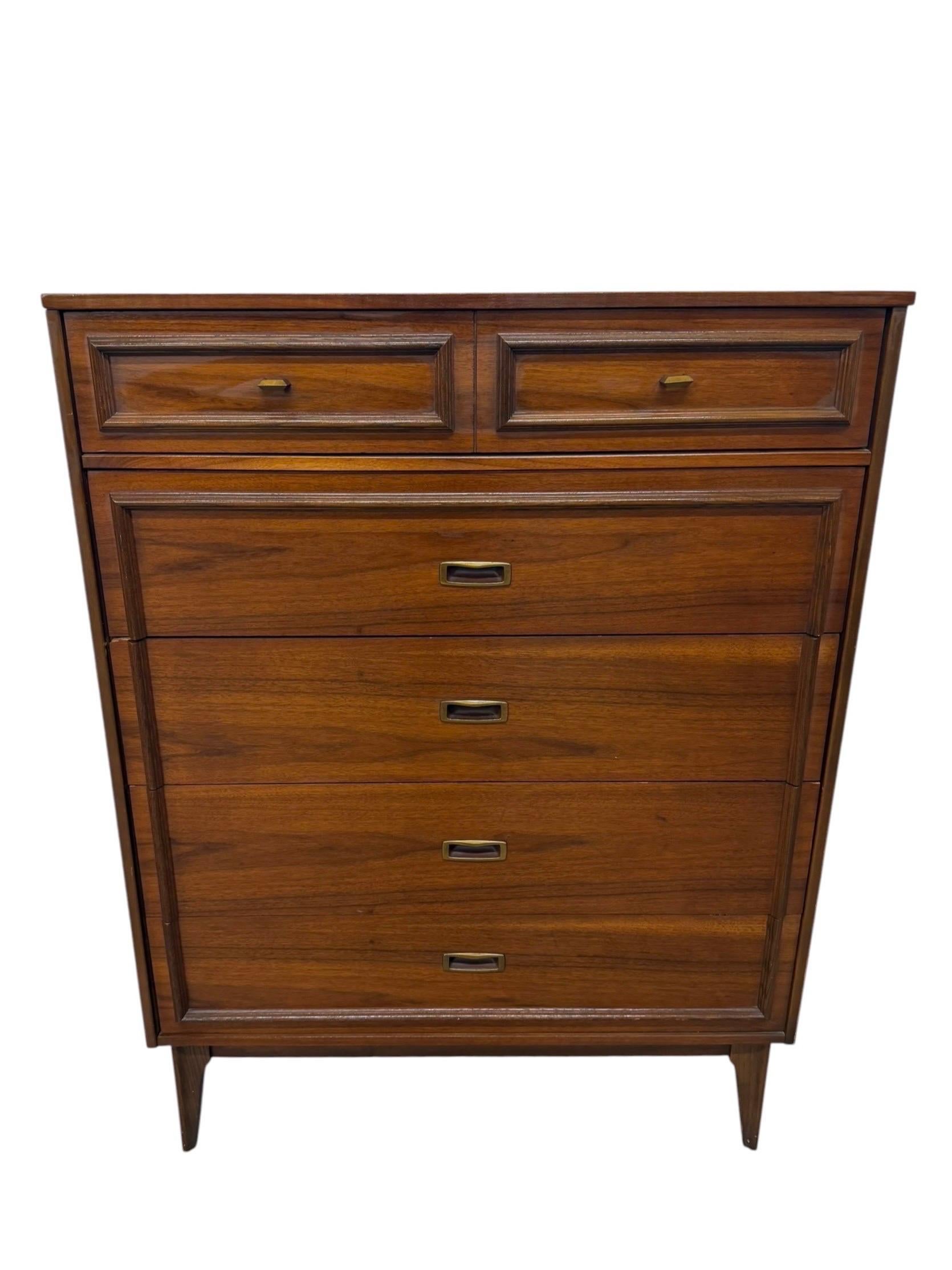 Mid-Century Modern 3-Piece Walnut Bedroom Set - Image 2