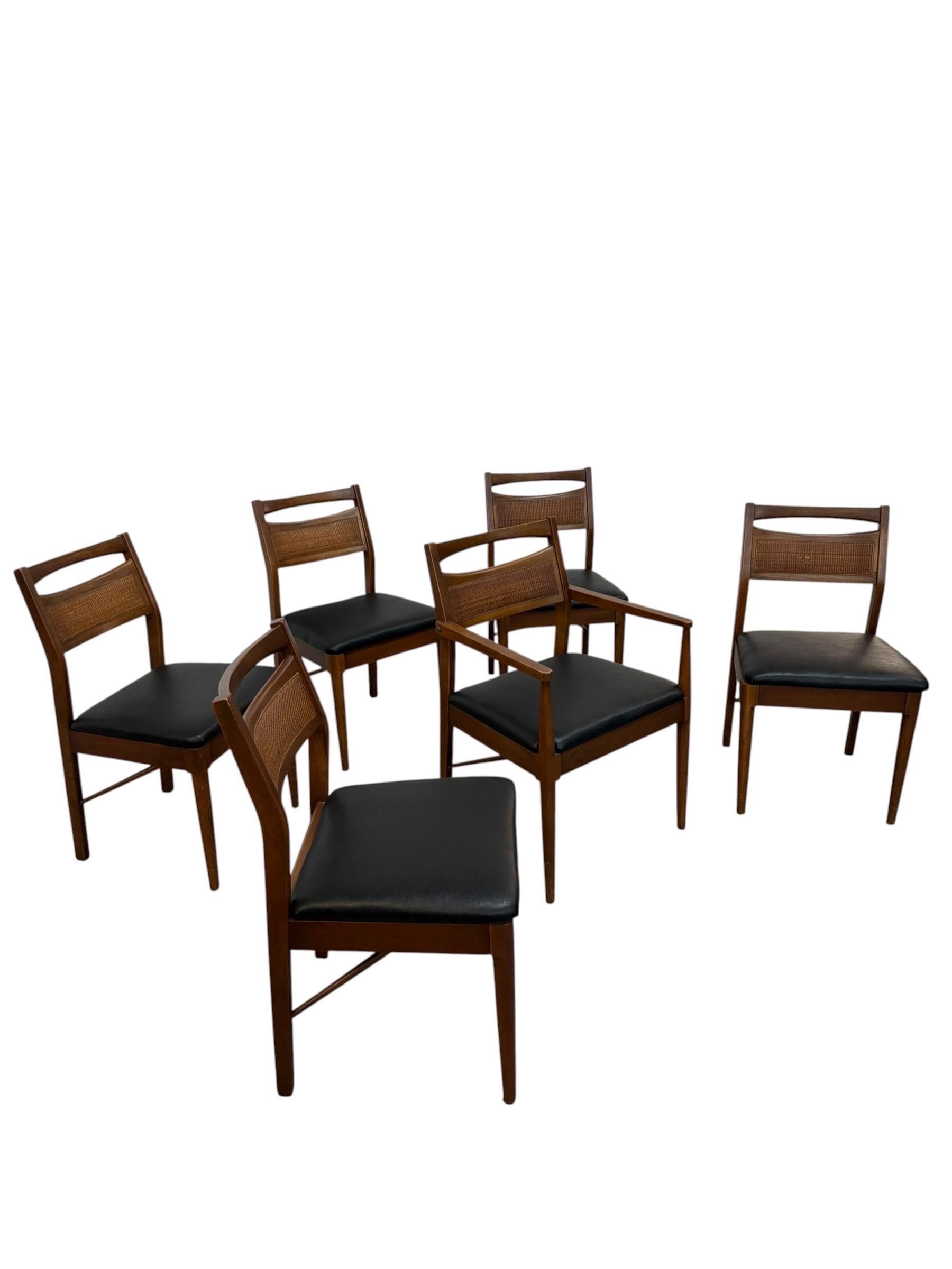 Mid-Century Modern American of Martinsville Accord Dining Chairs - Set of 6 - Image 2