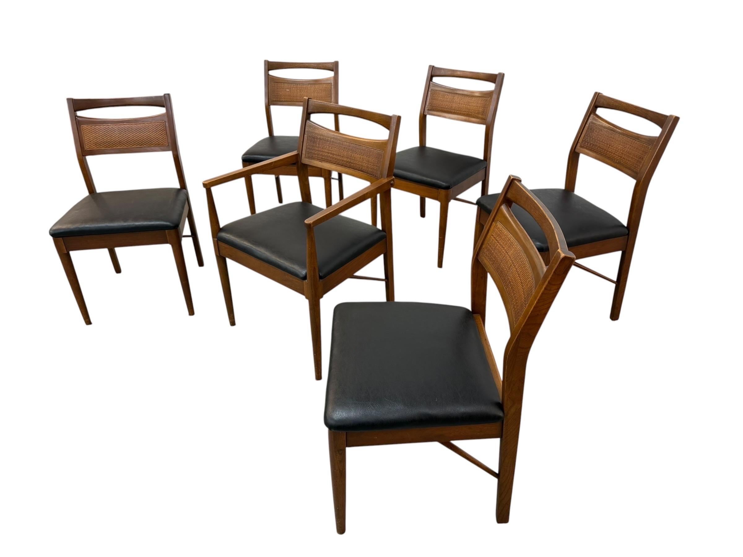 Mid-Century Modern American of Martinsville Accord Dining Chairs - Set of 6 - Image 3