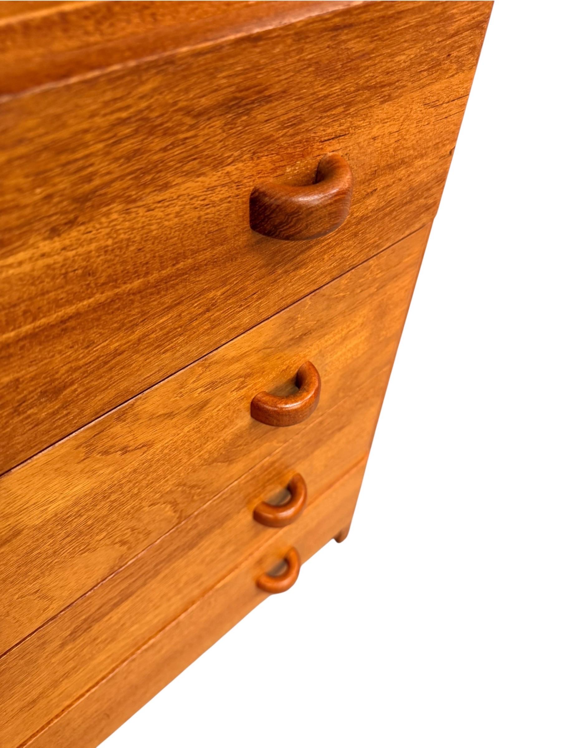 Vintage Danish Modern Domino Møbler 2-Piece Teak Bookcase - Image 6