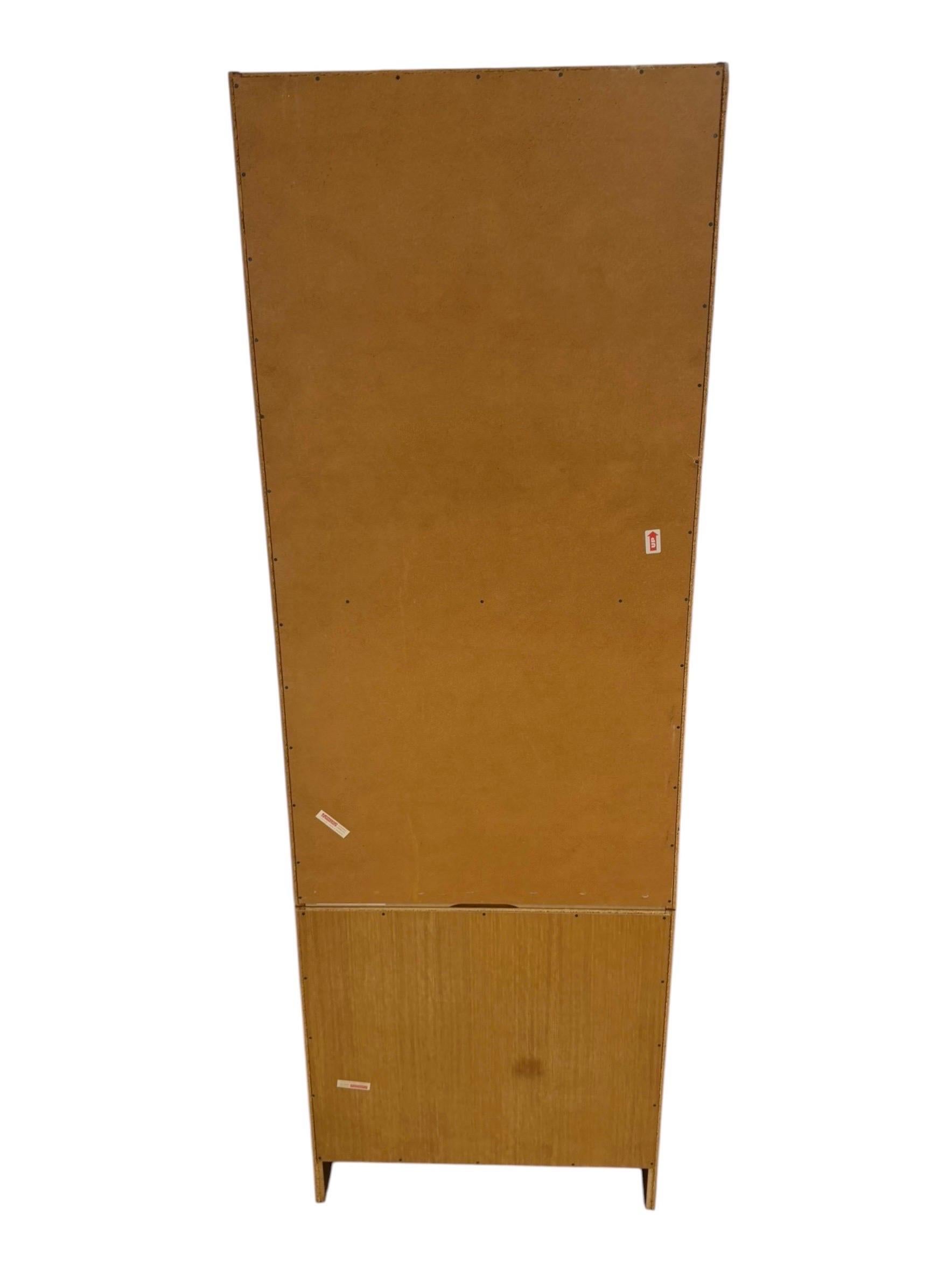 Vintage Danish Modern Domino Møbler 2-Piece Lingerie Bookcase - Image 7