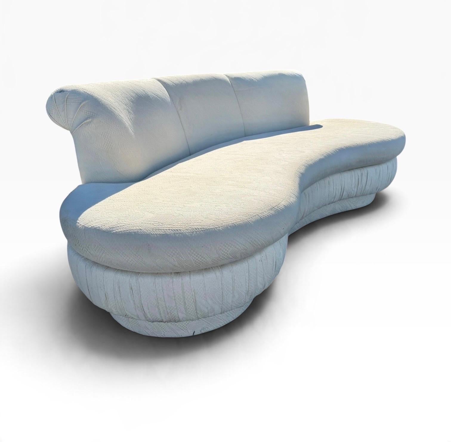 Postmodern Sculptural Curved Kidney Cloud Sofas – Pair of 2 - Image 4
