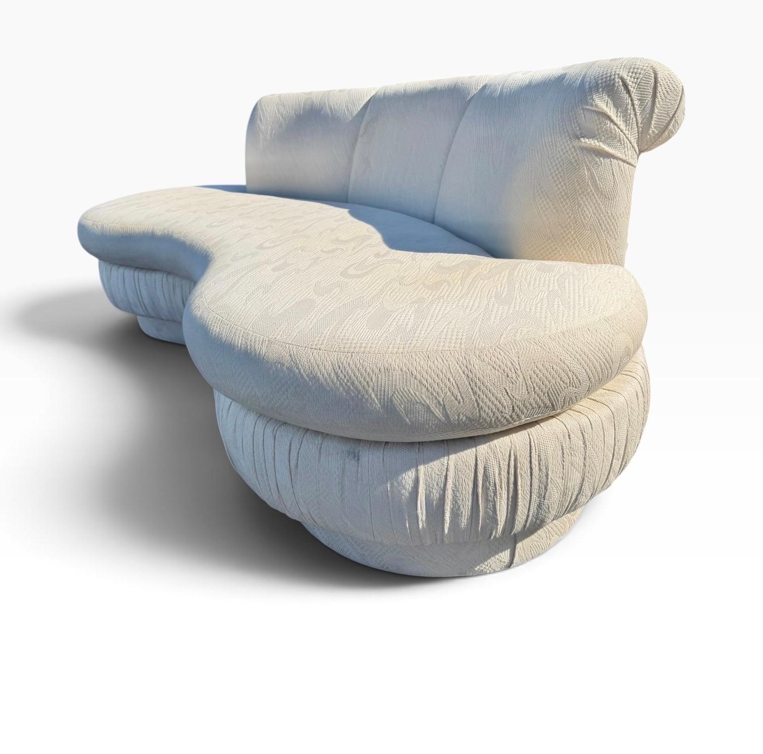 Postmodern Sculptural Curved Kidney Cloud Sofas – Pair of 2 - Image 5
