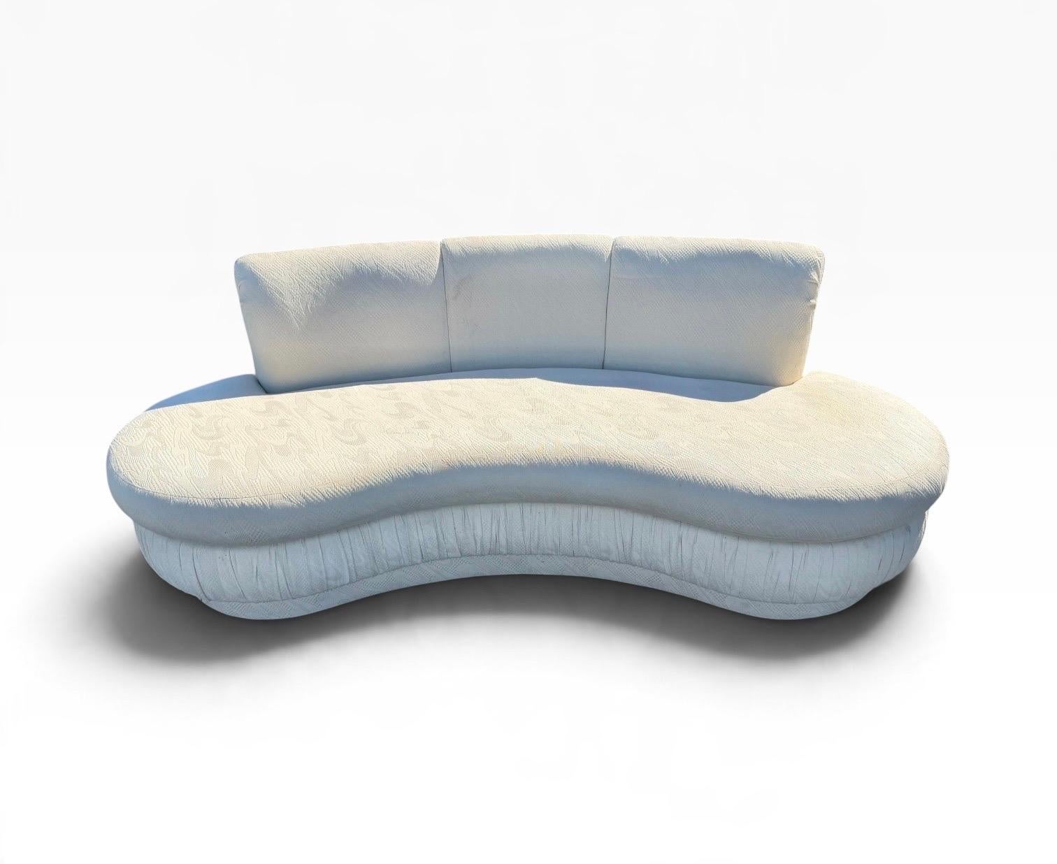 Postmodern Sculptural Curved Kidney Cloud Sofas – Pair of 2 - Image 6