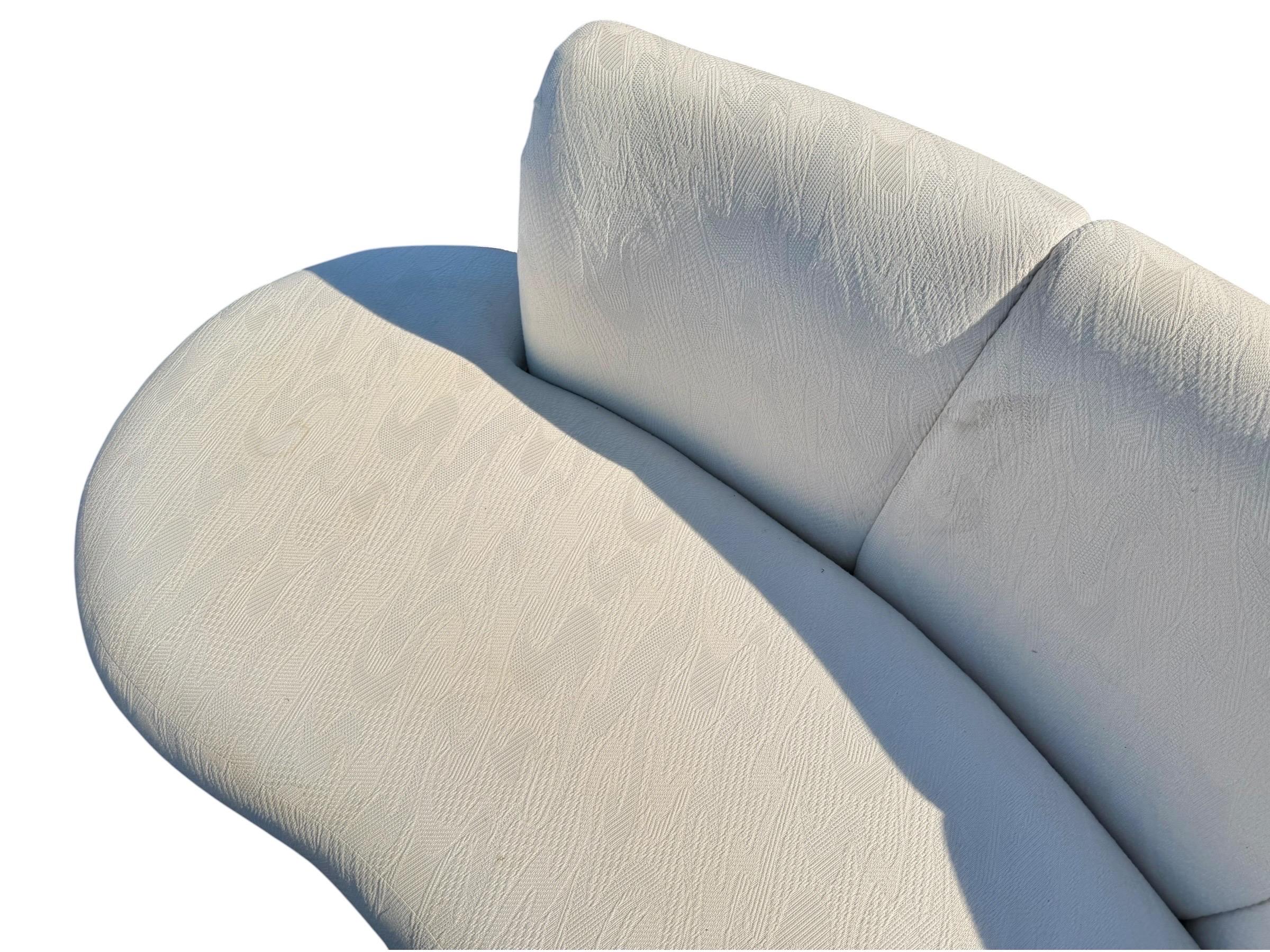 Postmodern Sculptural Curved Kidney Cloud Sofas – Pair of 2 - Image 8