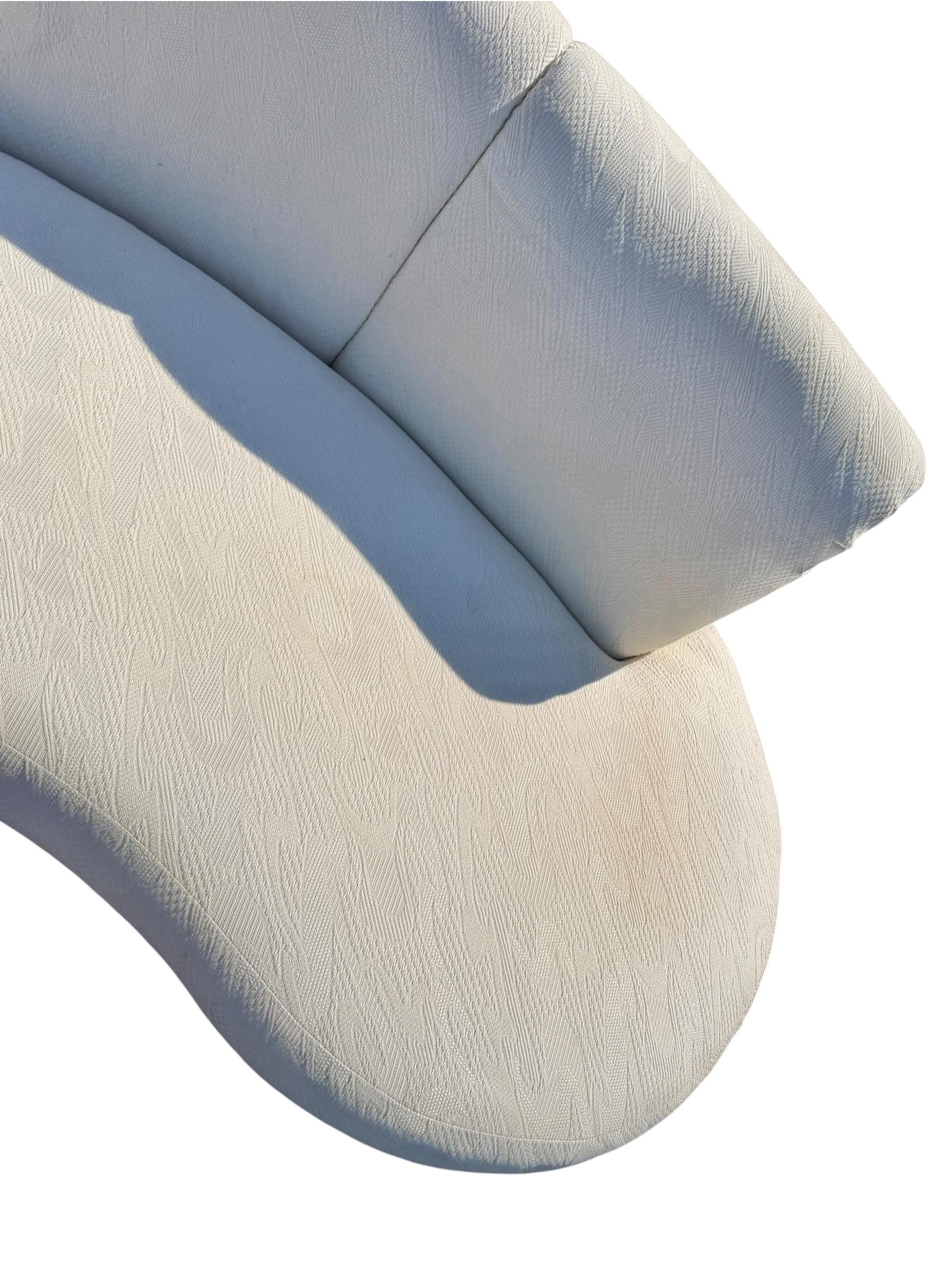 Postmodern Sculptural Curved Kidney Cloud Sofas – Pair of 2 - Image 9