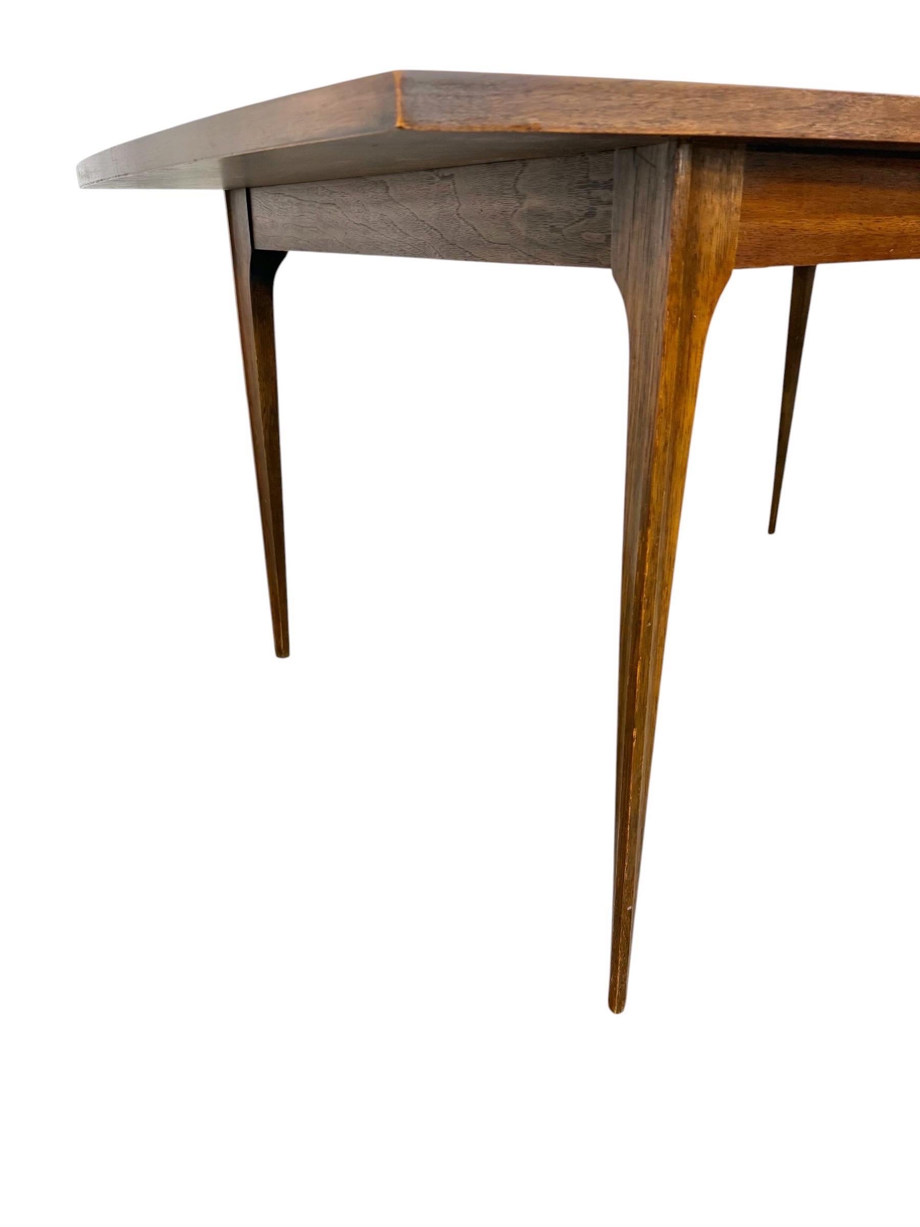 Mid-Century Modern Broyhill Brasilia Walnut Dining Table - Image 9