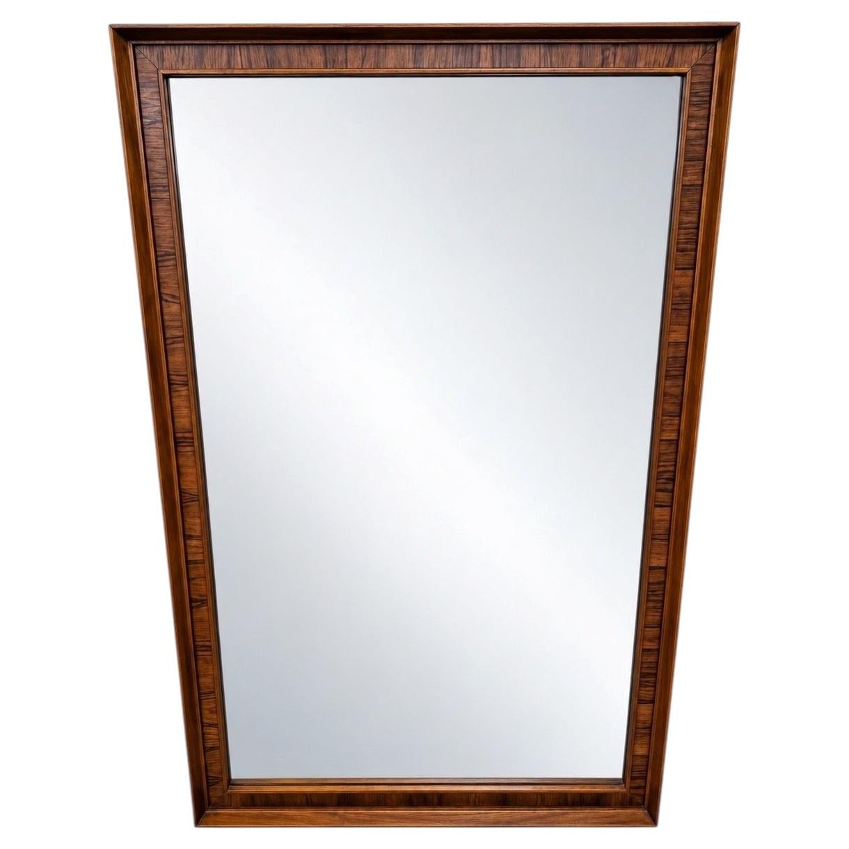 Mid-Century Modern Kent Coffey Perspecta Walnut & Rosewood Wall Mirror