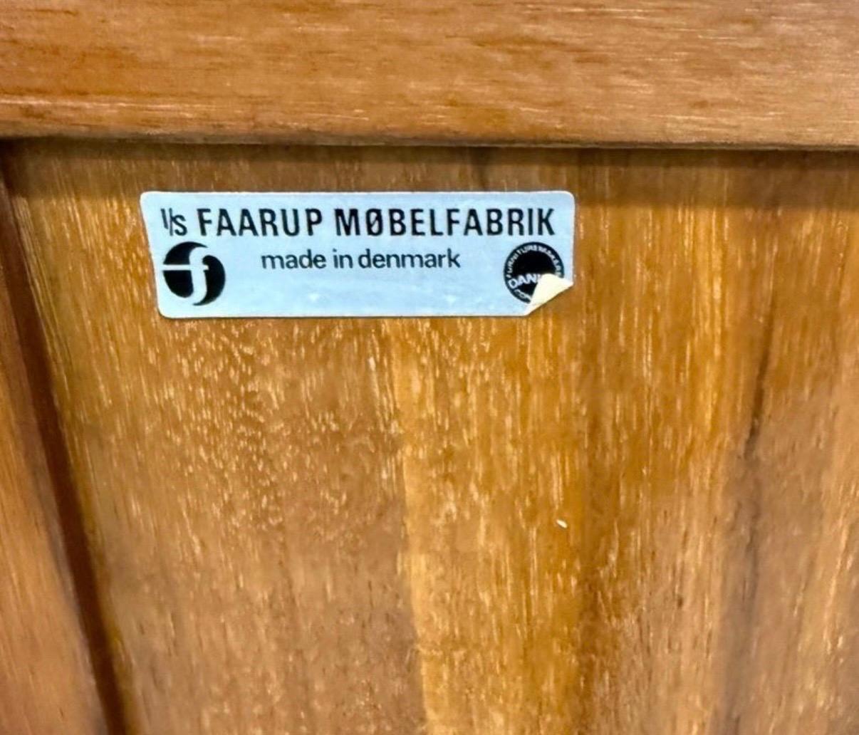 Mid-Century Danish Modern Faarup Møbelfabrik Teak Tambour Sideboard – Restored! - Image 10