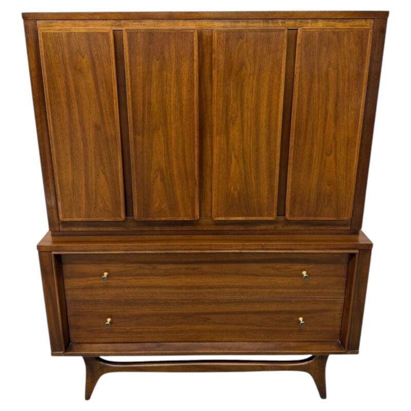 Mid-Century Modern Kent Coffey Insignia Walnut High Chest